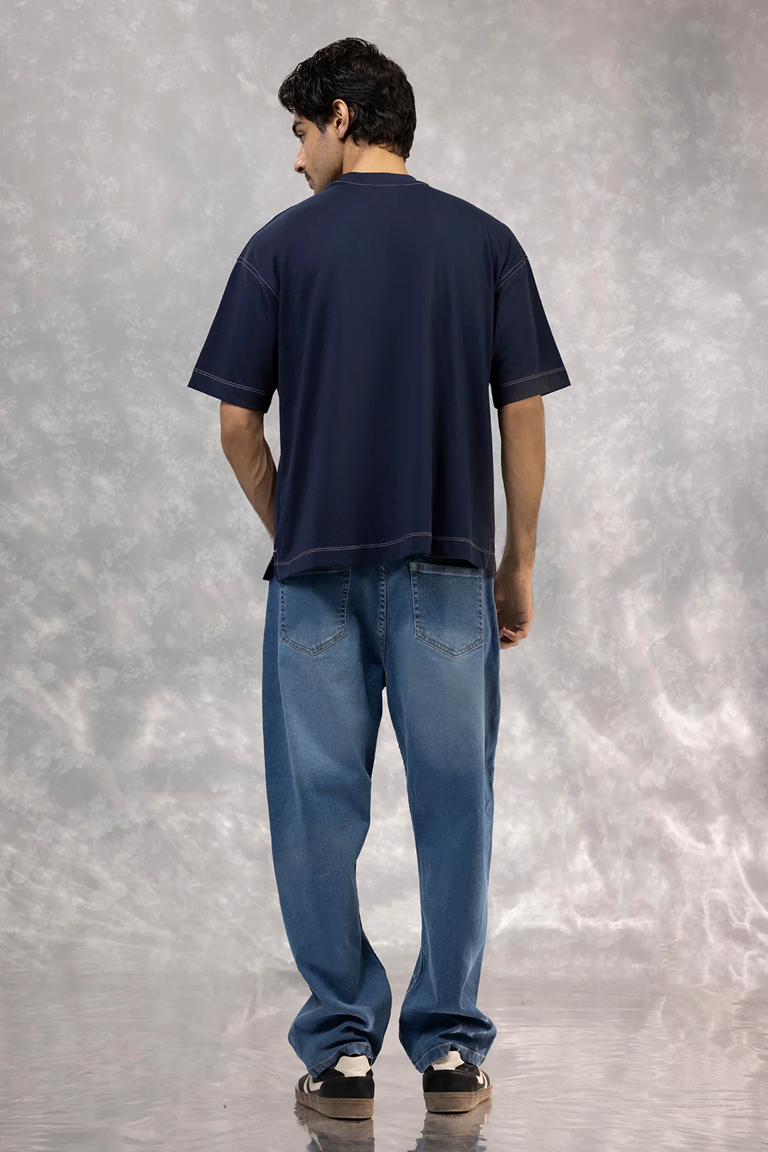 Basic Oversized Pocket T-Shirt - D087 - Image 8