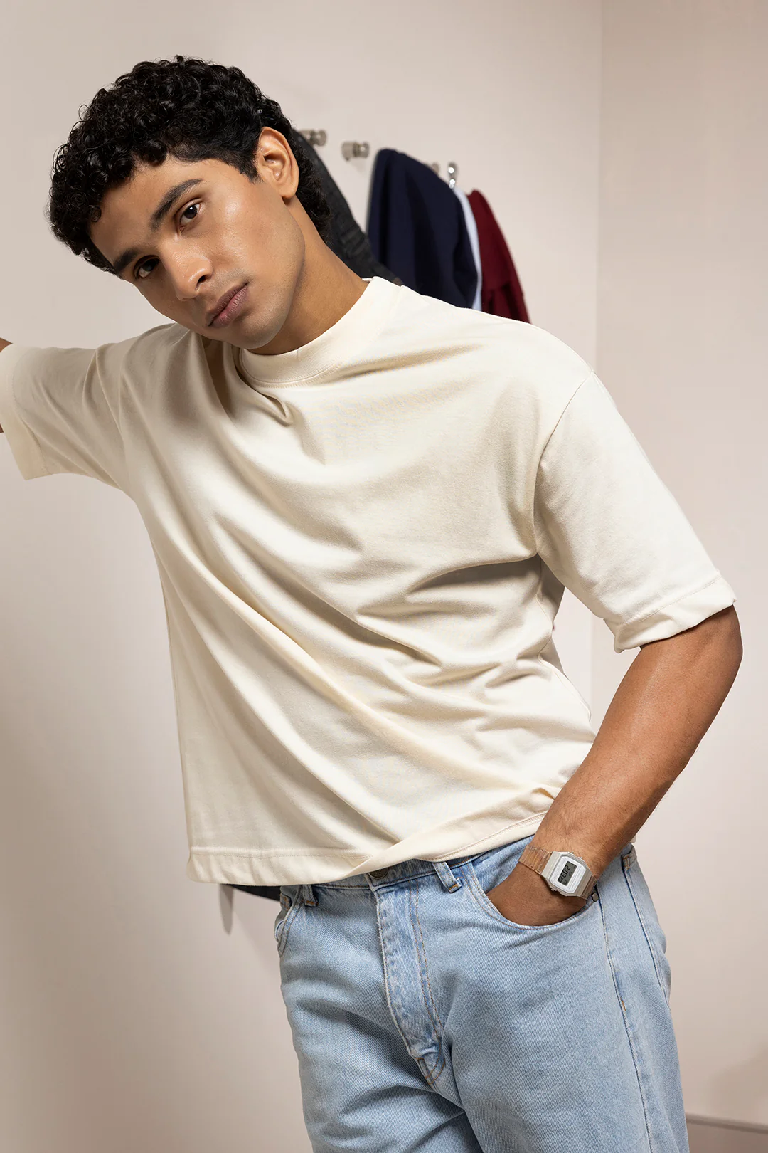 Basic Oversized T-Shirt - D002 - Image 5
