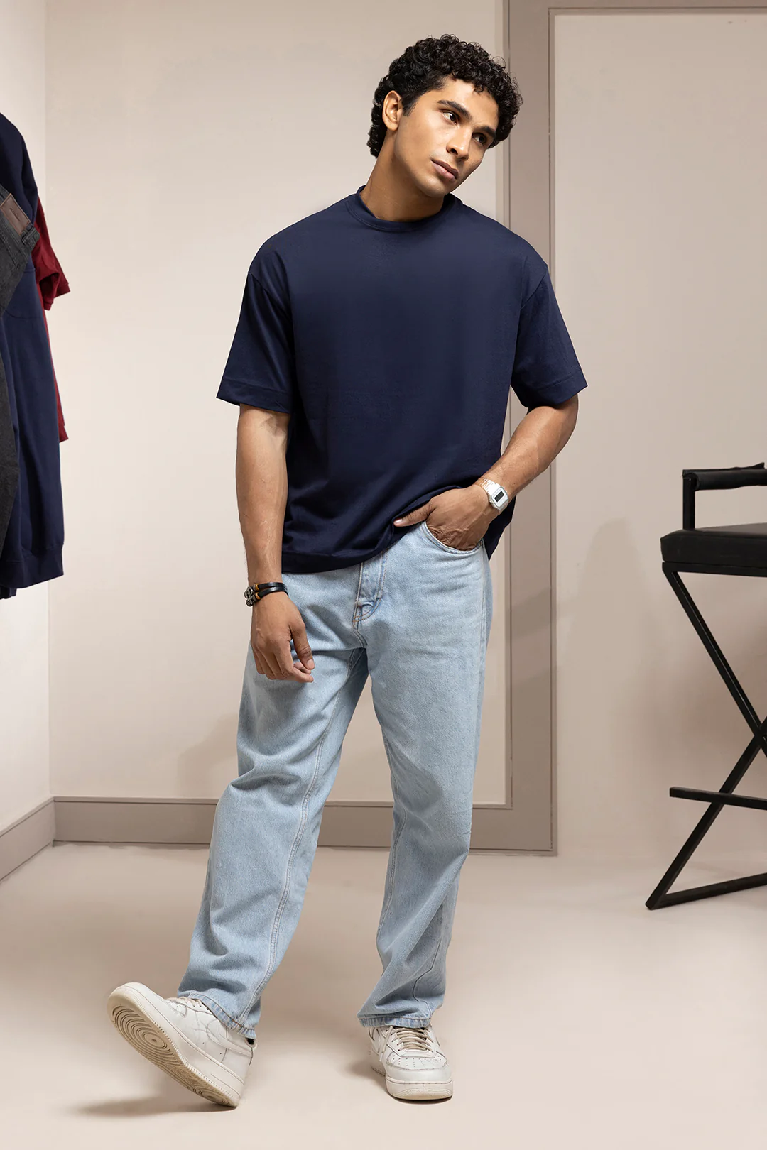 Basic Oversized T-Shirt - D003 - Image 4