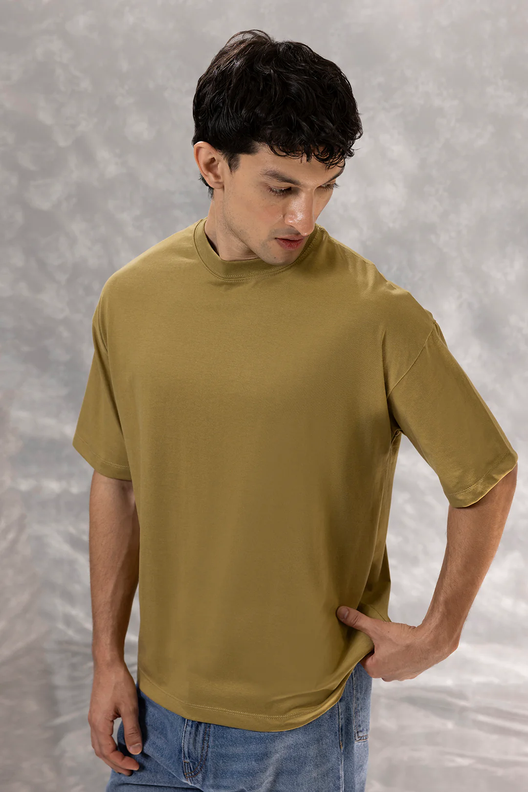 Basic Oversized T-Shirt - D007 - Image 6