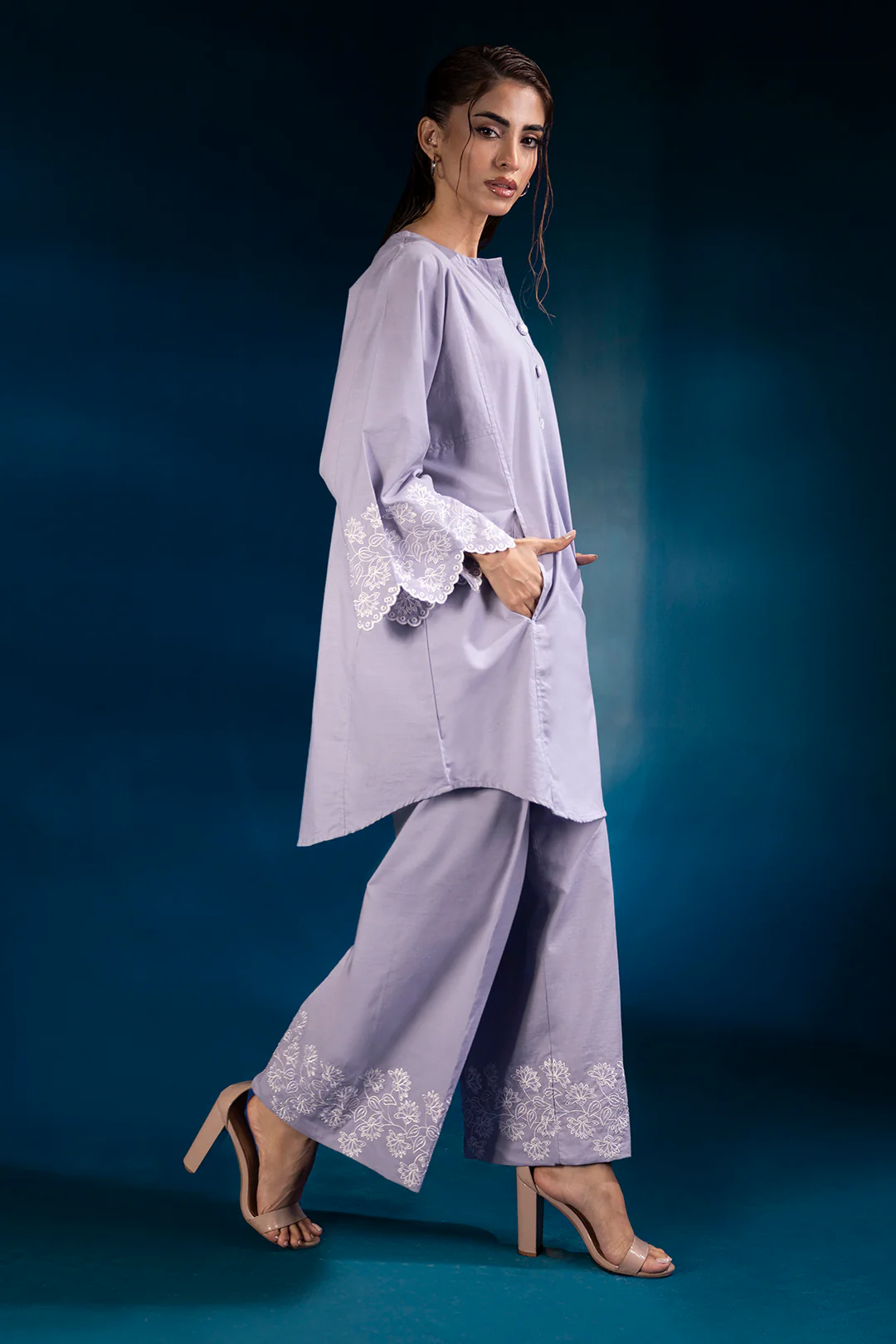 Embroidered Co-Ord Set - 0084 - Image 4