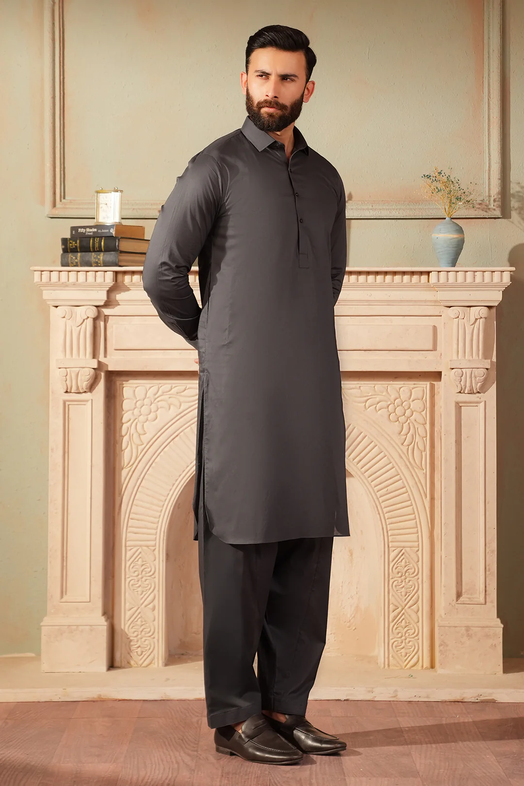 Comfort-Cotton Shalwar Kameez - 2632 - Image 3