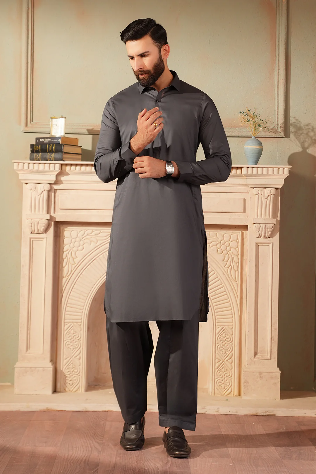 Comfort-Cotton Shalwar Kameez - 2632 - Image 9