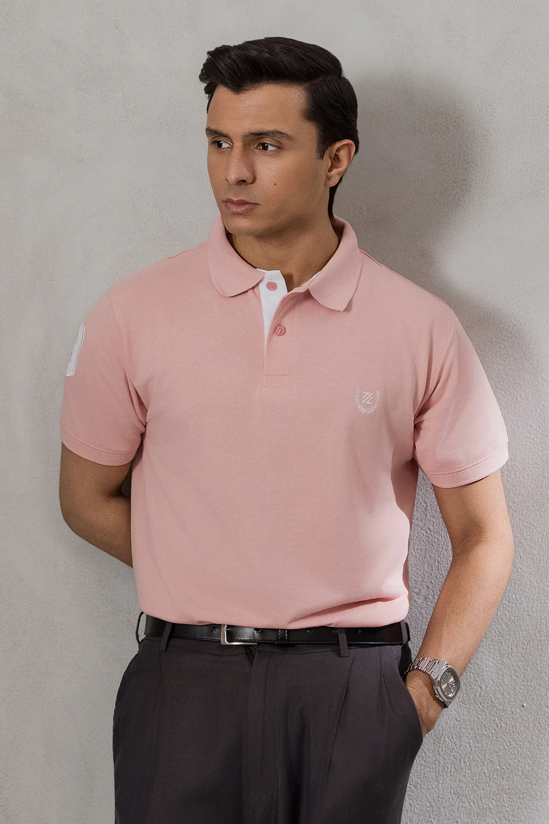 Contrast Placket Polo - 6004 - Image 38