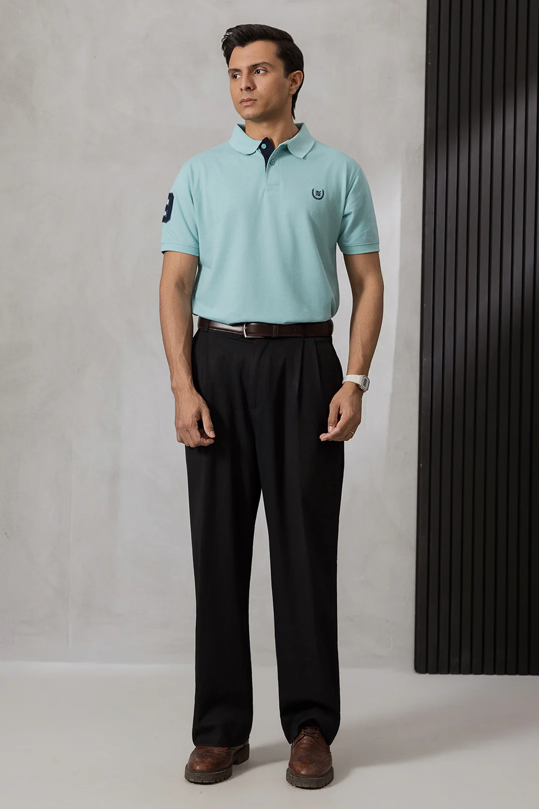 Contrast Placket Polo - 6004 - Image 45