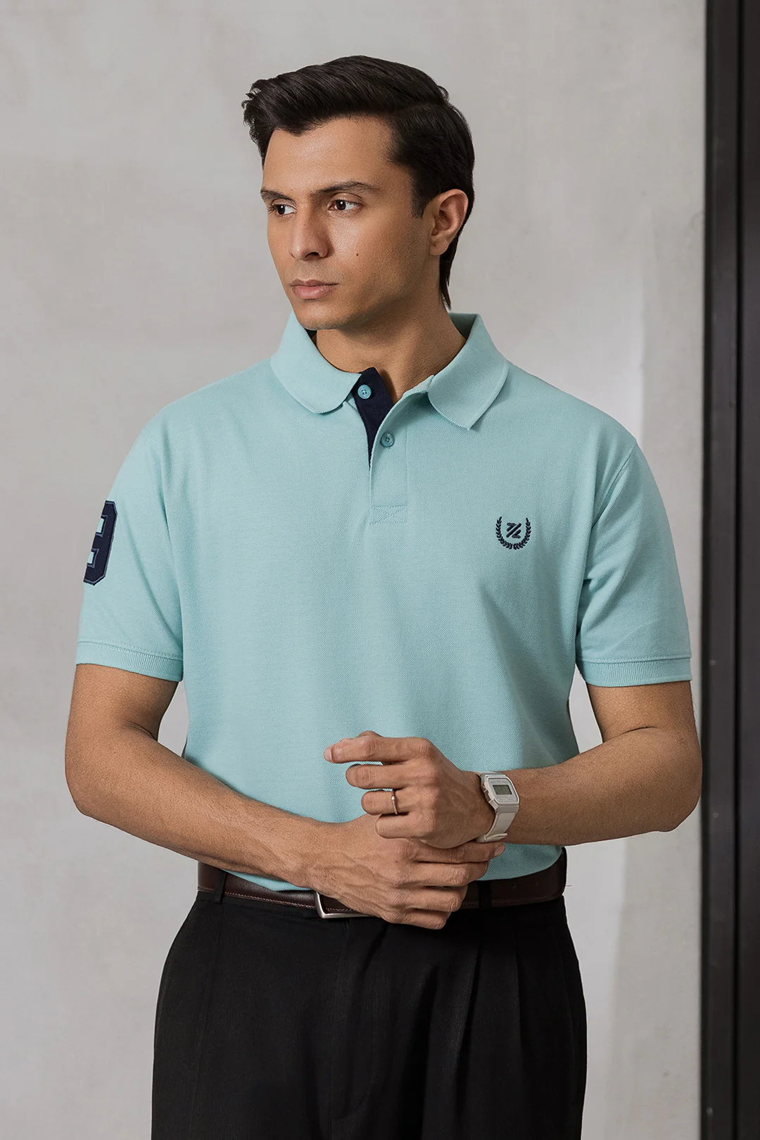 Contrast Placket Polo - 6004 - Image 50