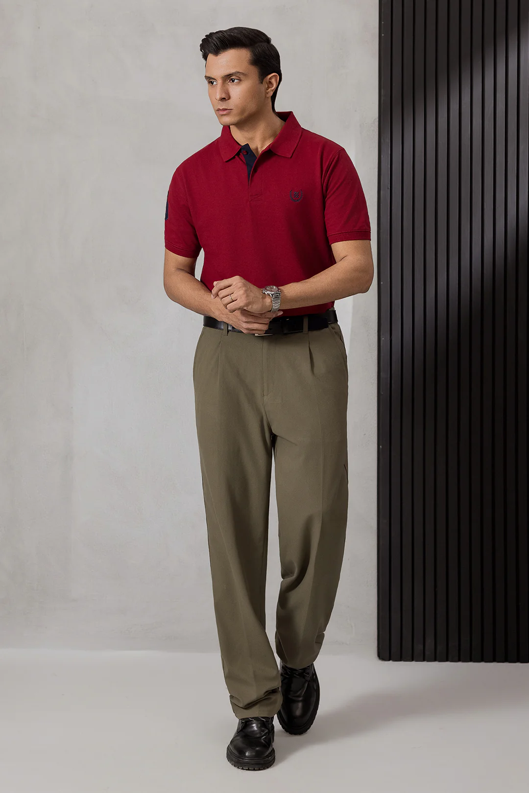 Contrast Placket Polo - 6004 - Image 53