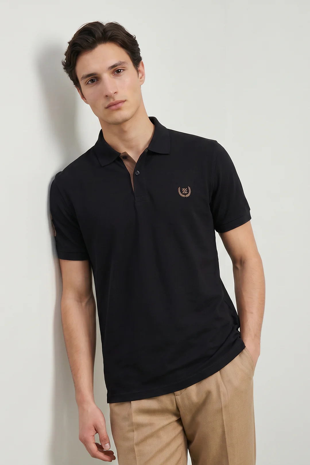 Contrast Placket Polo - 6004 - Image 4
