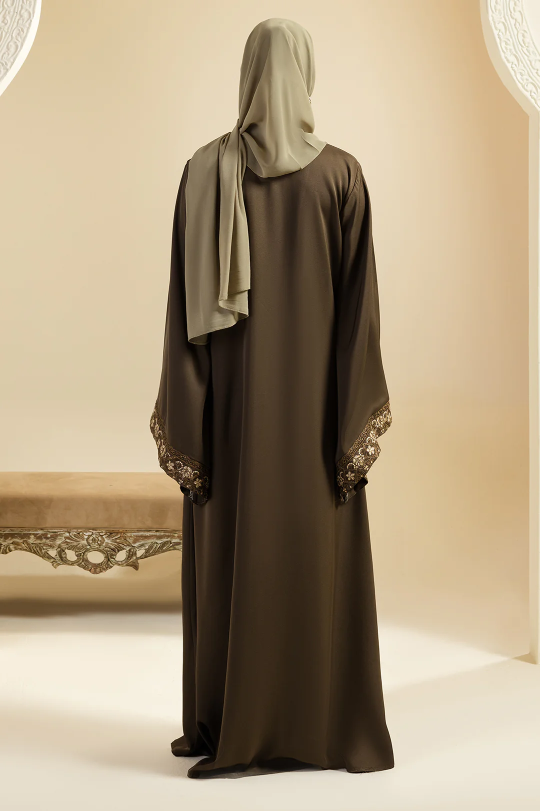 Double Upper Abaya - 5016 - Image 11