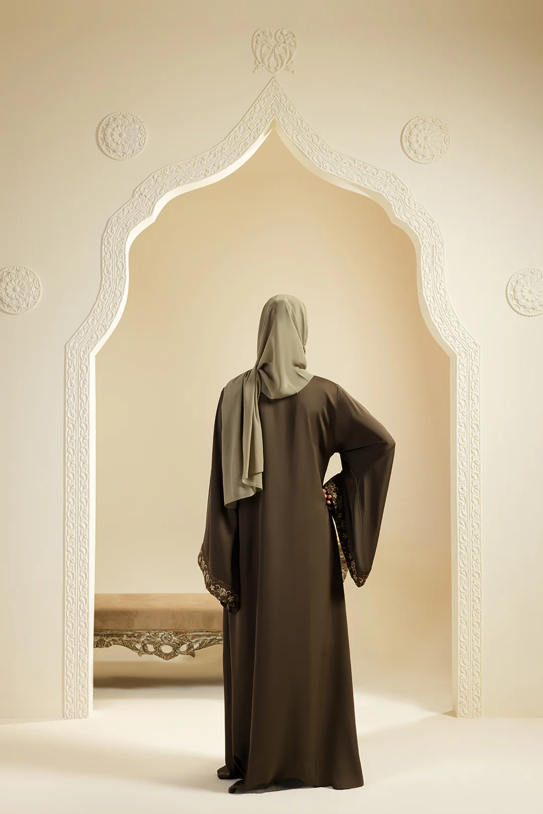 Double Upper Abaya - 5016 - Image 12