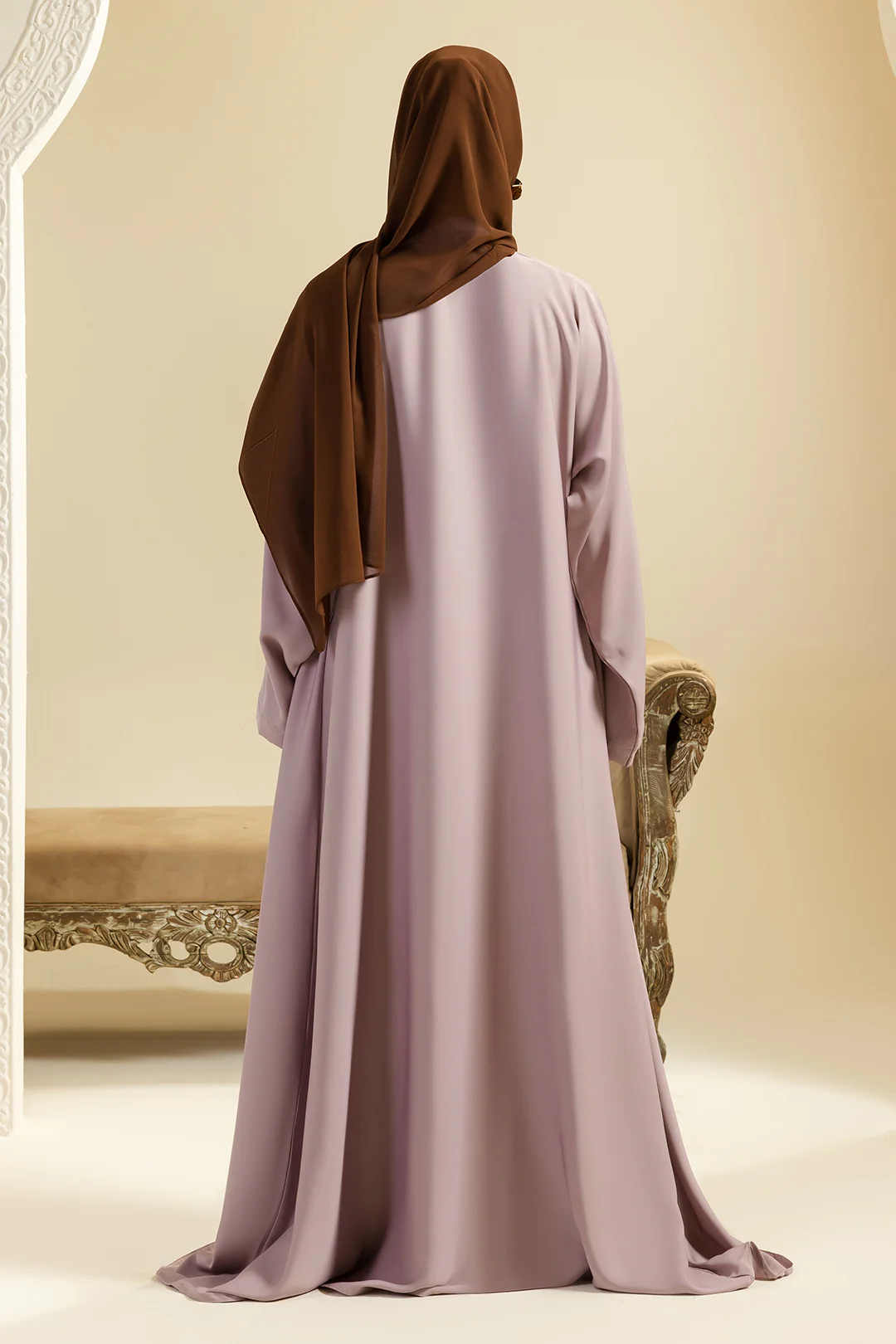 Double Upper Abaya - 5028 - Image 10