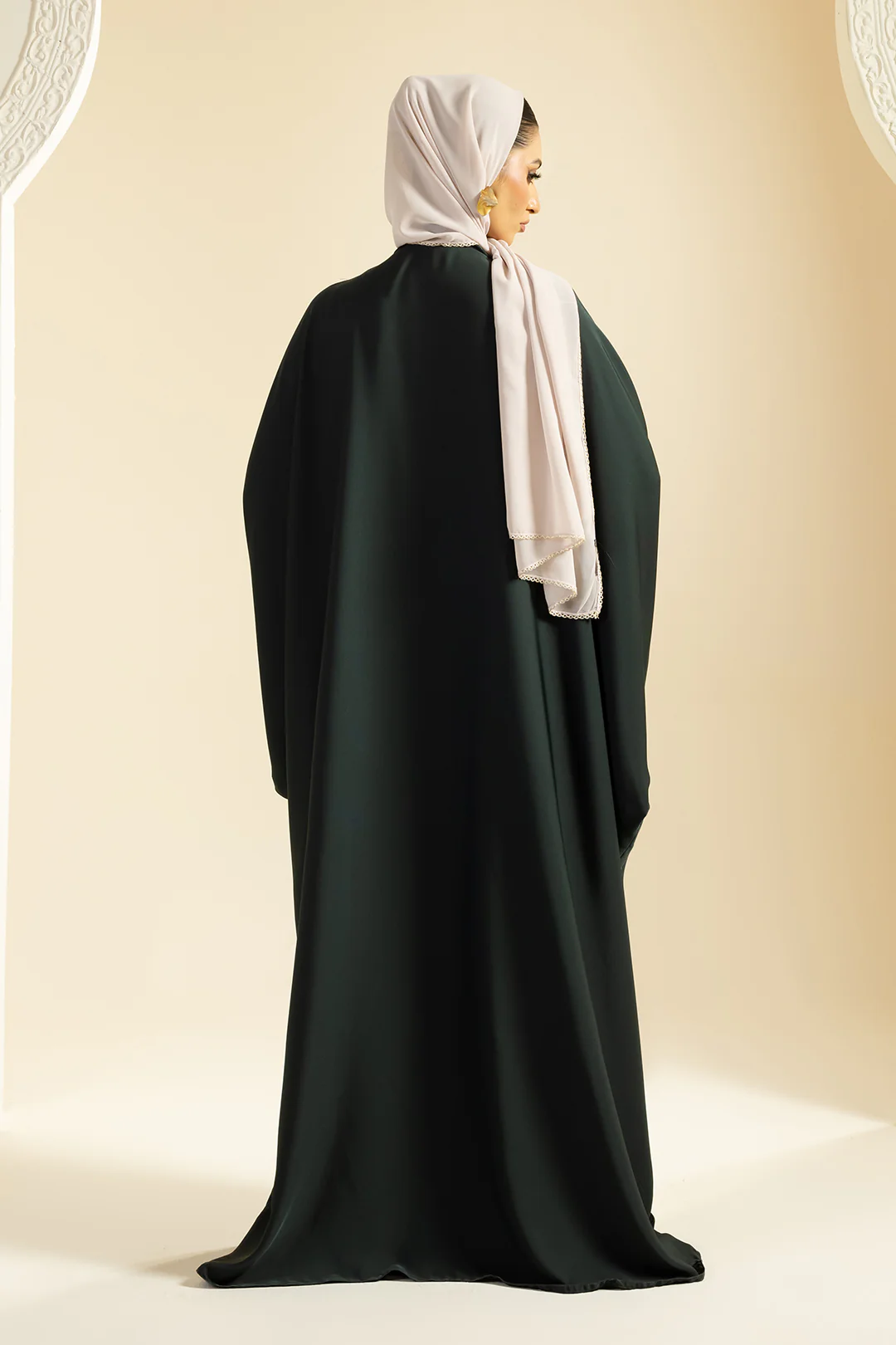 Double Upper Butterfly Abaya - 5029 - Image 10