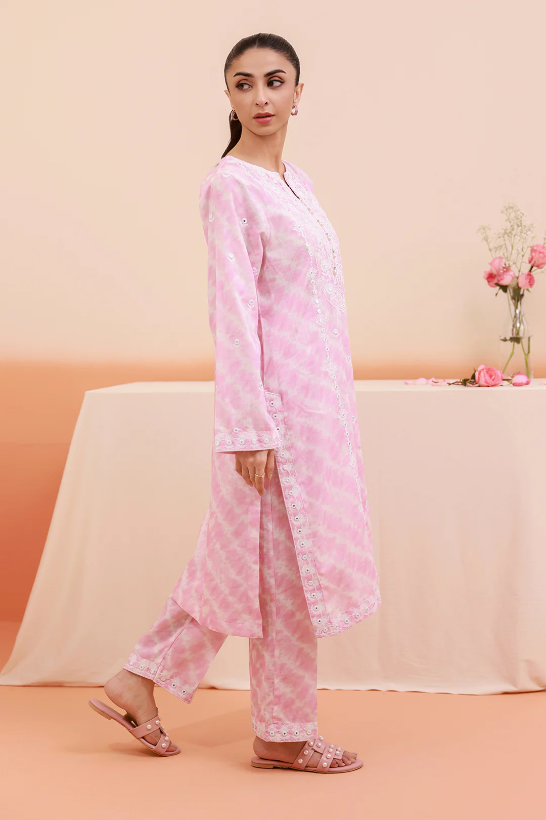 Embroidered Kurta Trouser - 3315 - Image 6