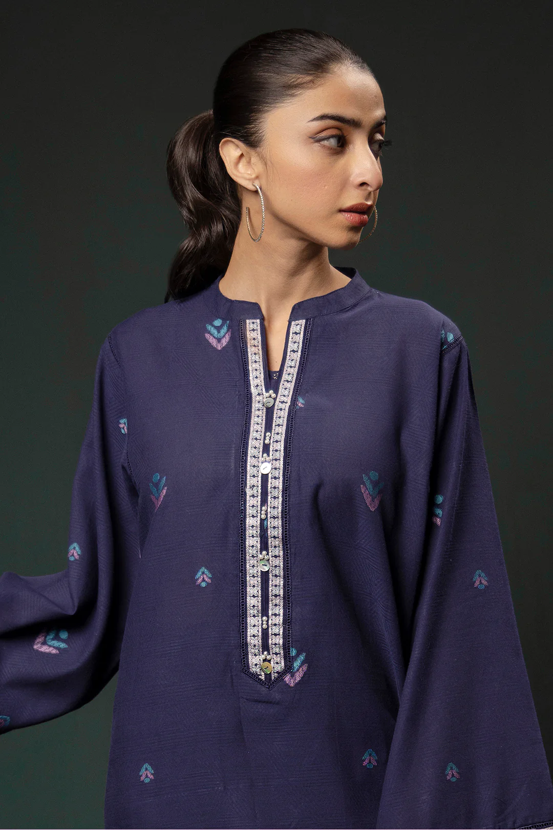 Embroidered Kurta Trouser - 3320 - Image 2