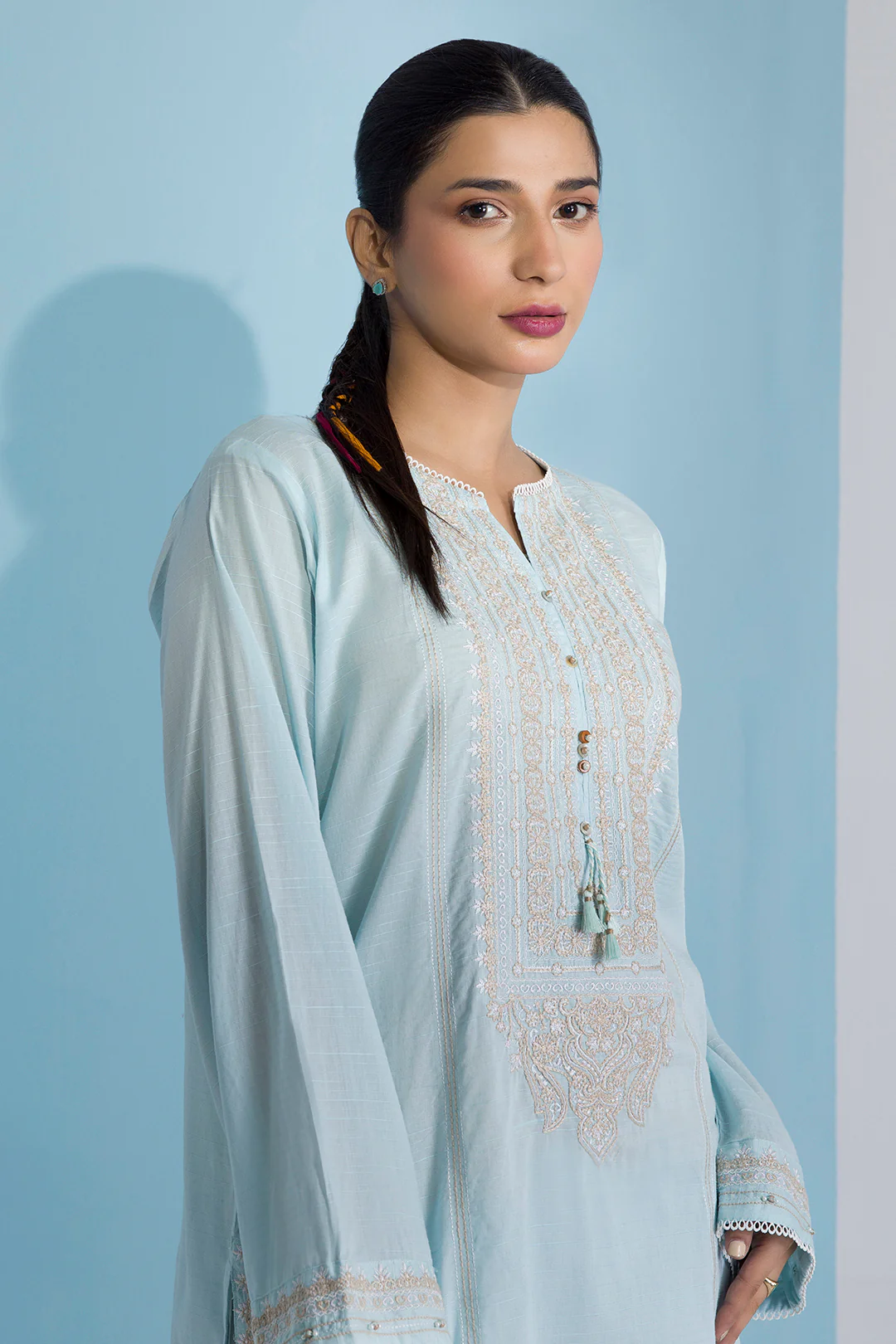 Embroidered Kurta Trouser - 2540 - Image 2