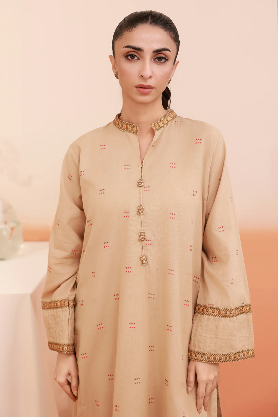 Embroidered Kurta Trouser - 3346 - Image 2