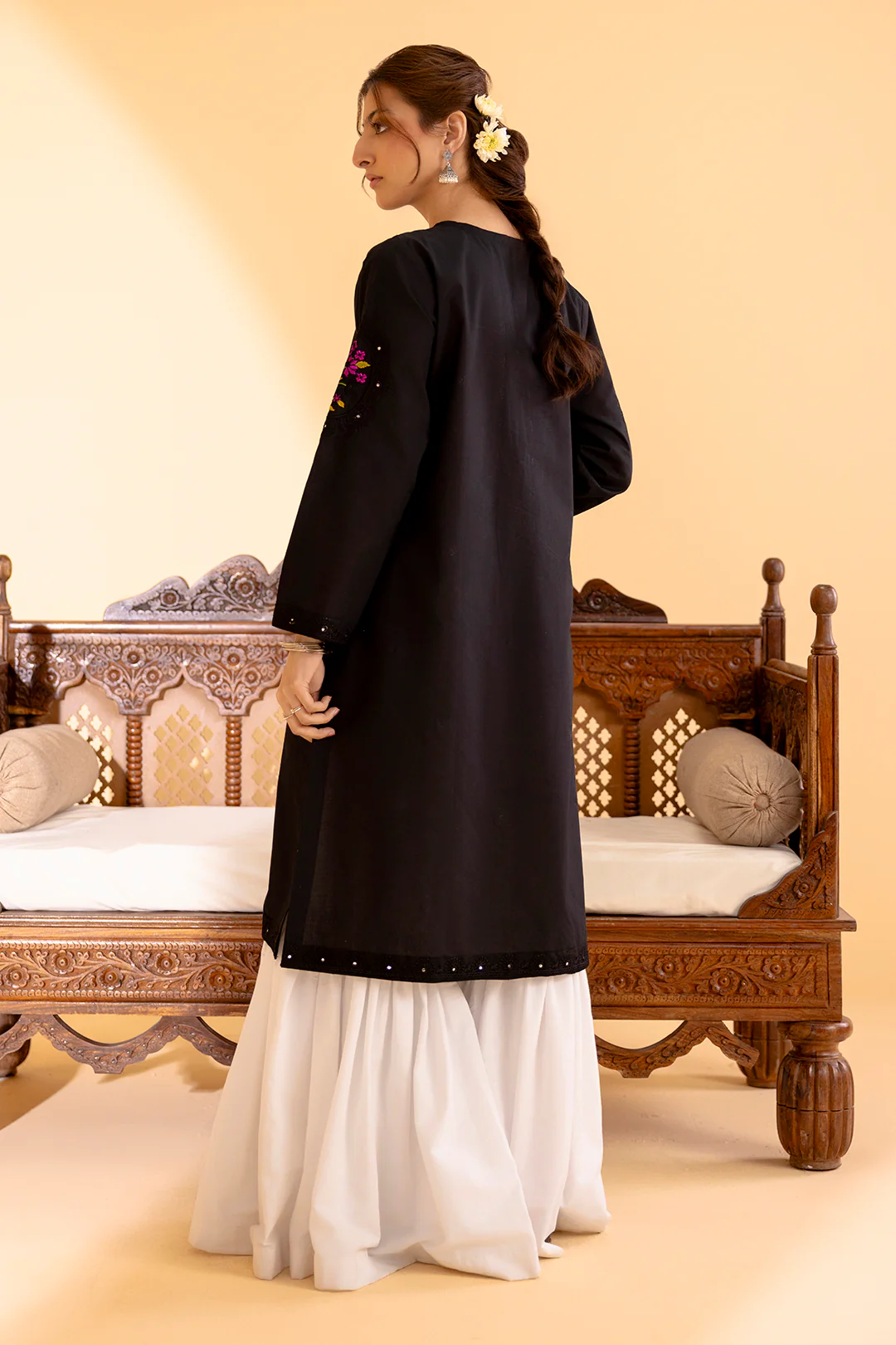 Embroidered Kurta - 2057 - Image 10