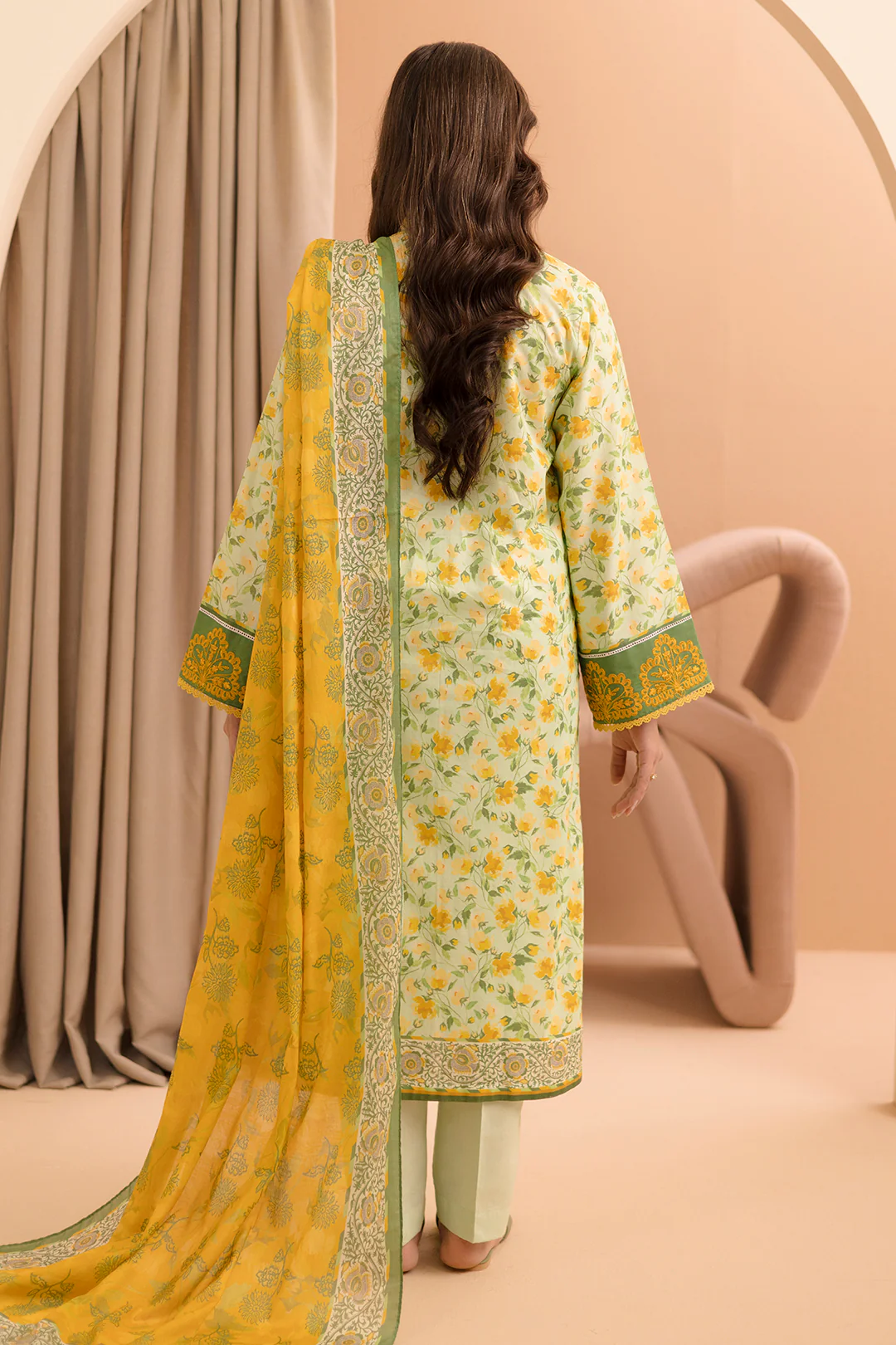 Embroidered Shirt Dupatta - 0104 - Image 6