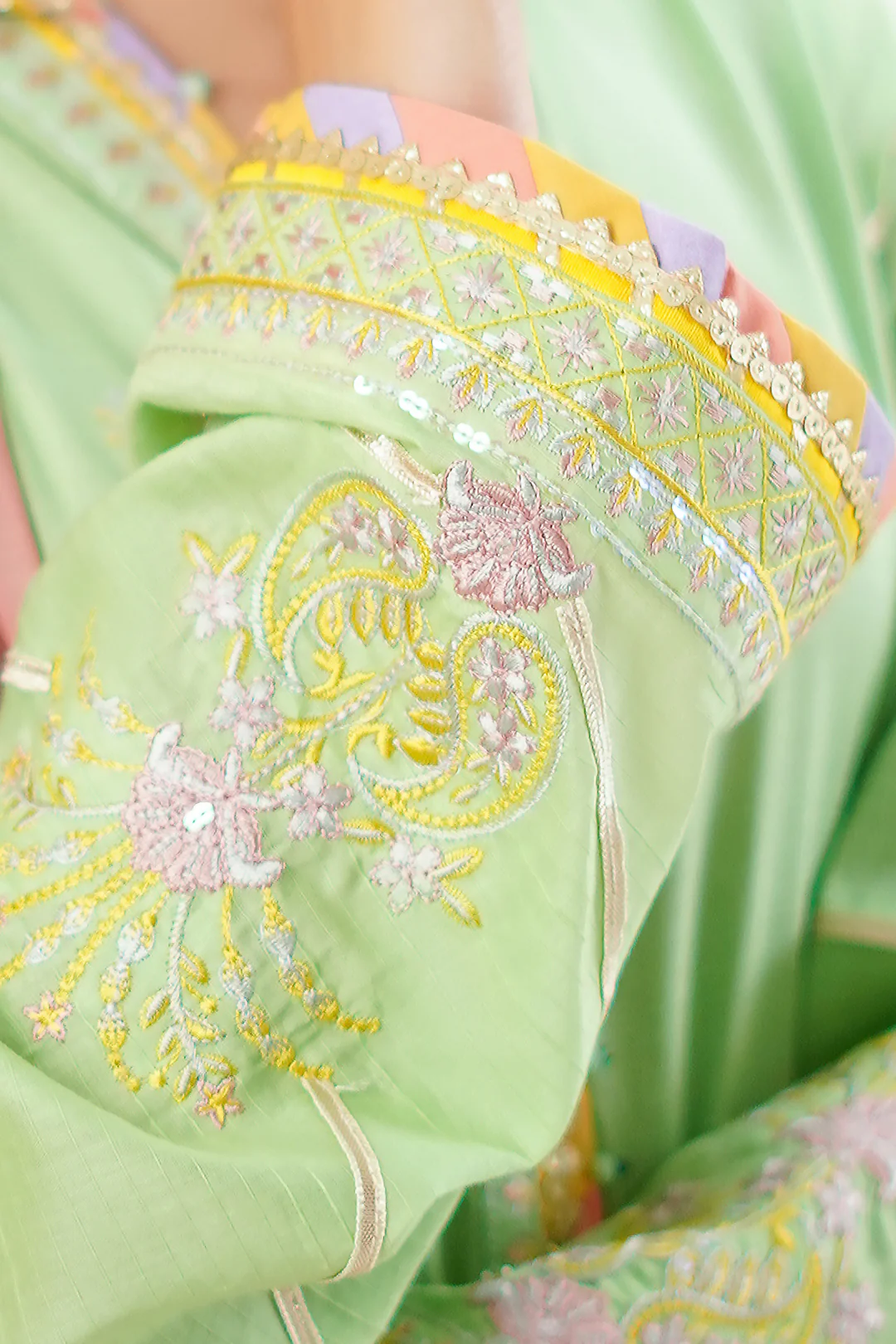 Embroidered Shirt Shalwar Dupatta - 1278 - Image 4