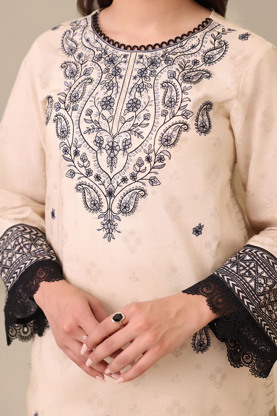 Embroidered Shirt Shalwar Dupatta - 0274 - Image 5
