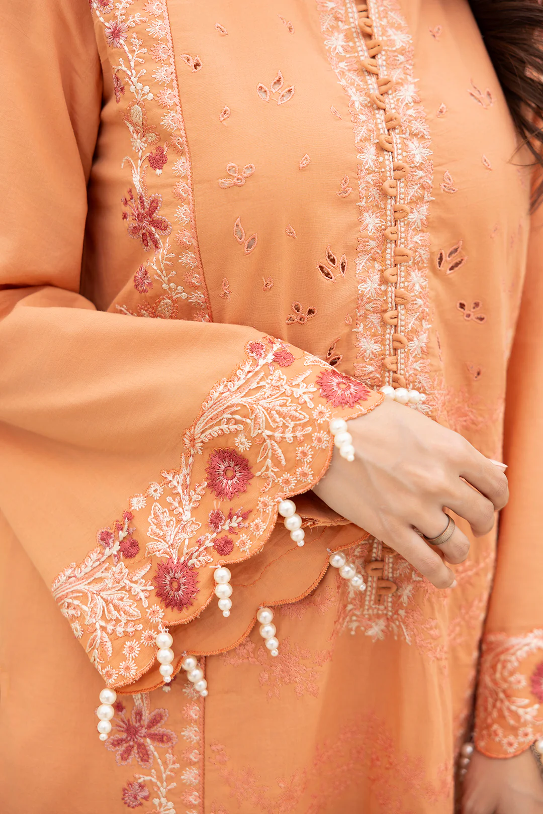 Embroidered Shirt Shalwar Dupatta - 0289 - Image 4