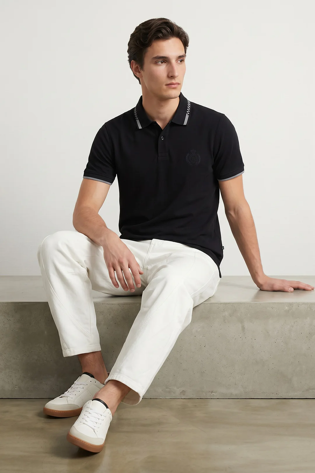Geomatery Collar Polo - 6002 - Image 5