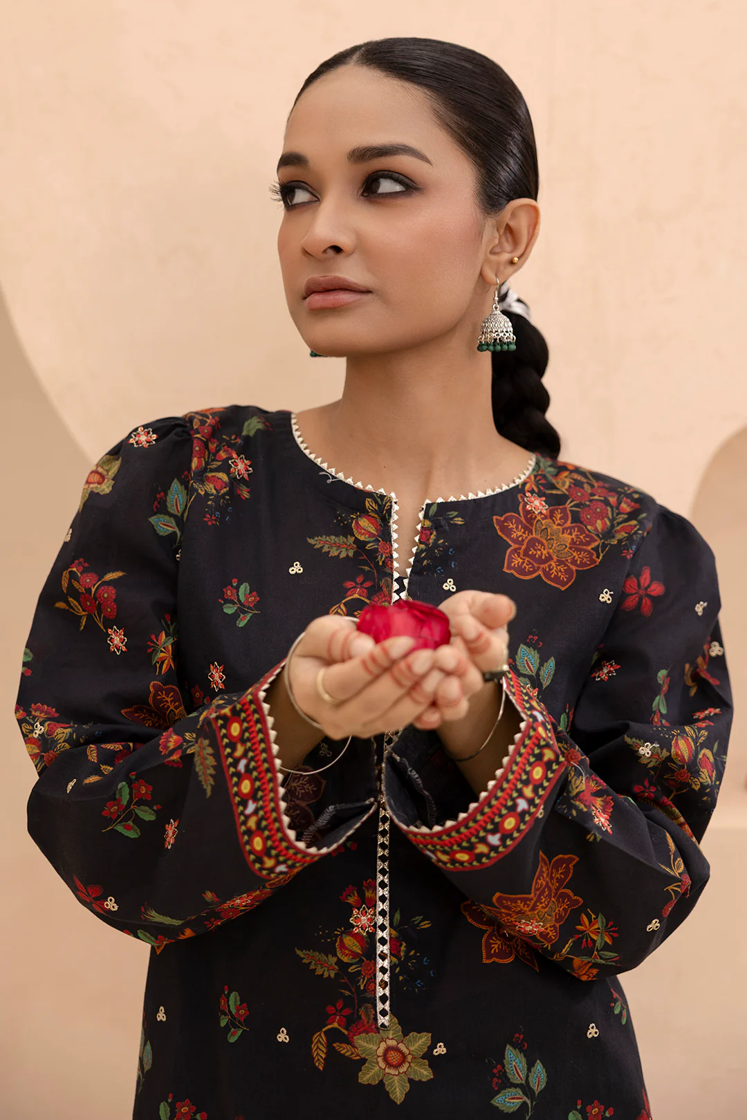 Embroidered Gharara Suit - 1514 - Image 4