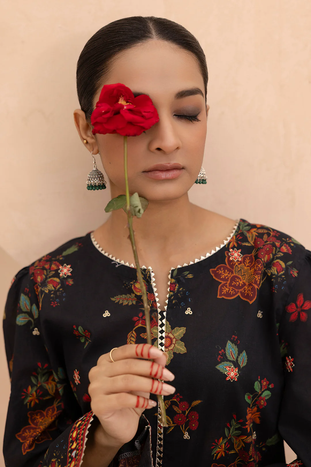 Embroidered Gharara Suit - 1514 - Image 5