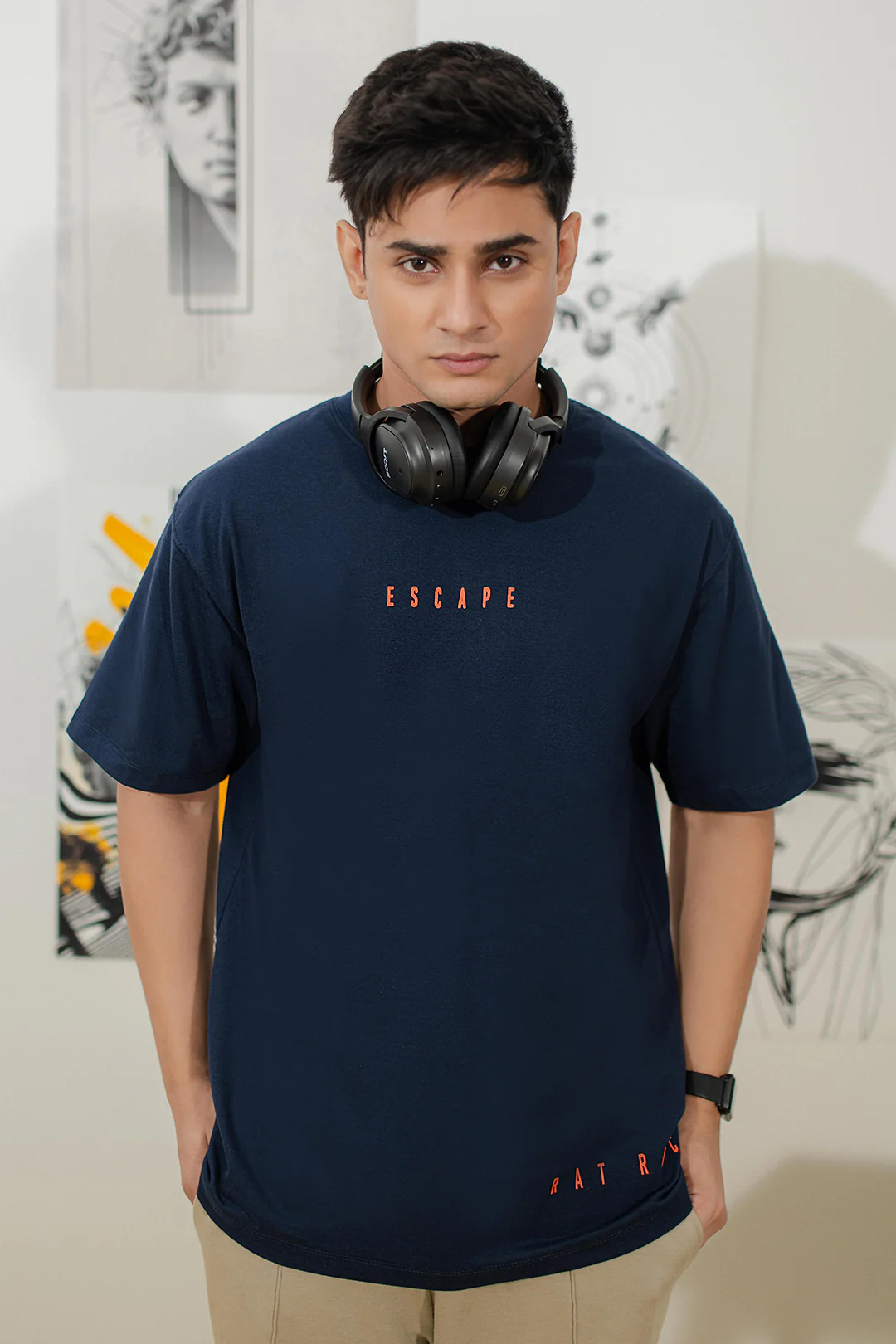 Relax Graphic T-Shirt - X019 - Image 2