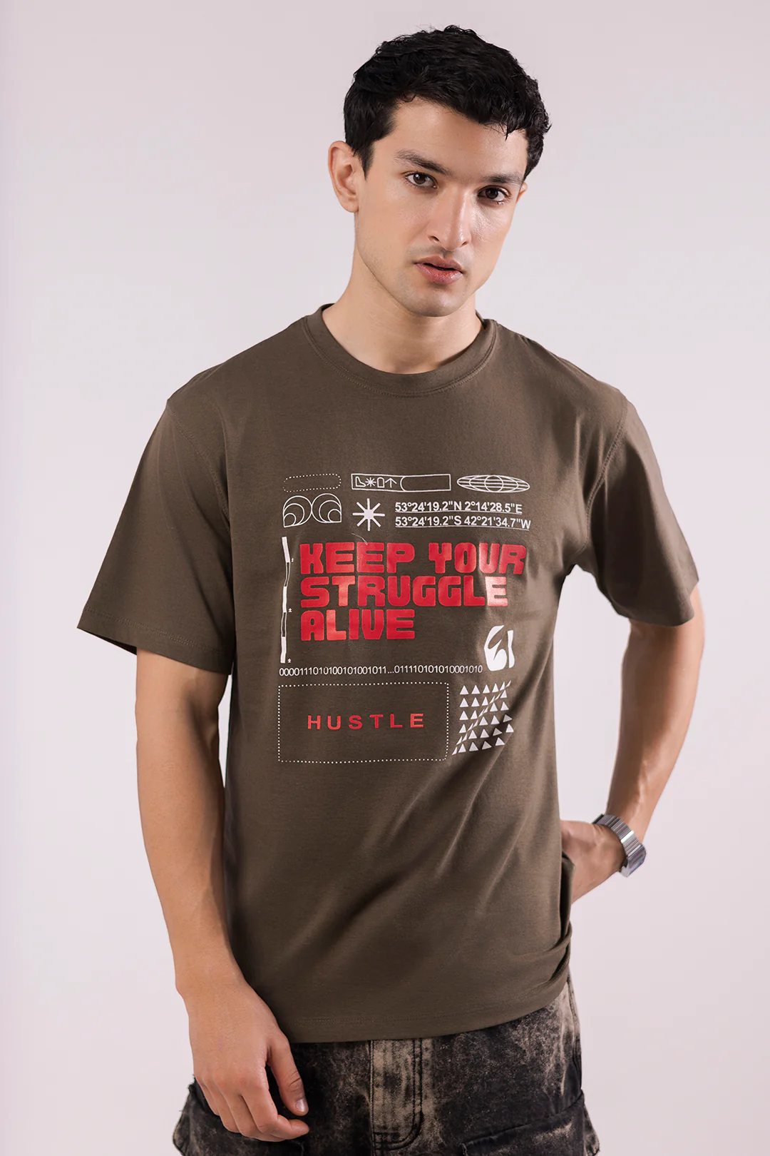 Relax Graphic T-Shirt - X106 - Image 2