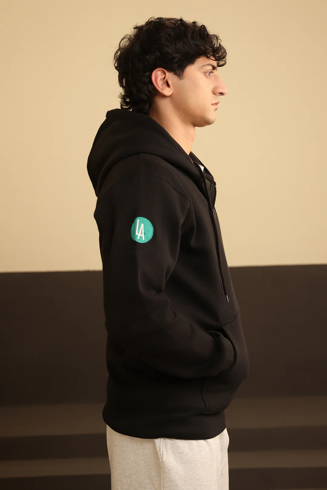 Graphic Zipper Hoodie - 5002 - Image 4