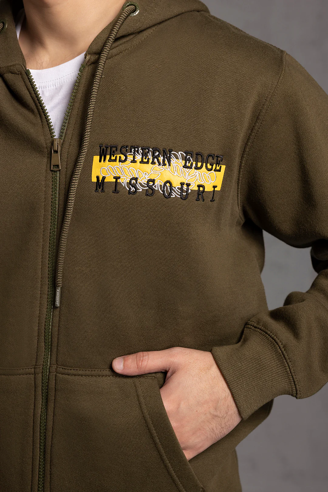 Graphic Zipper Hoodies - 5023 - Image 4