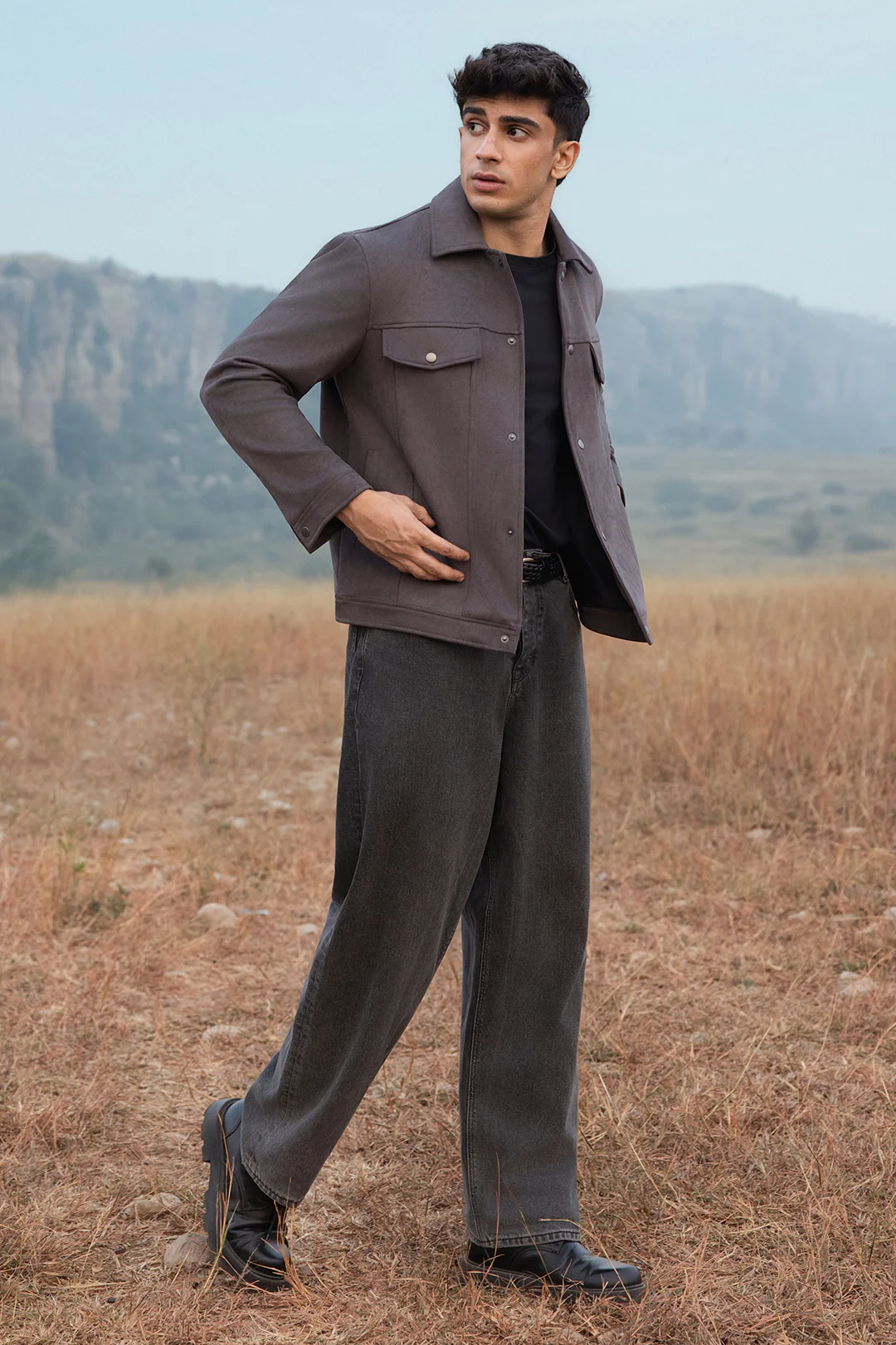 Faux Suede Jacket - 5007 - Image 3