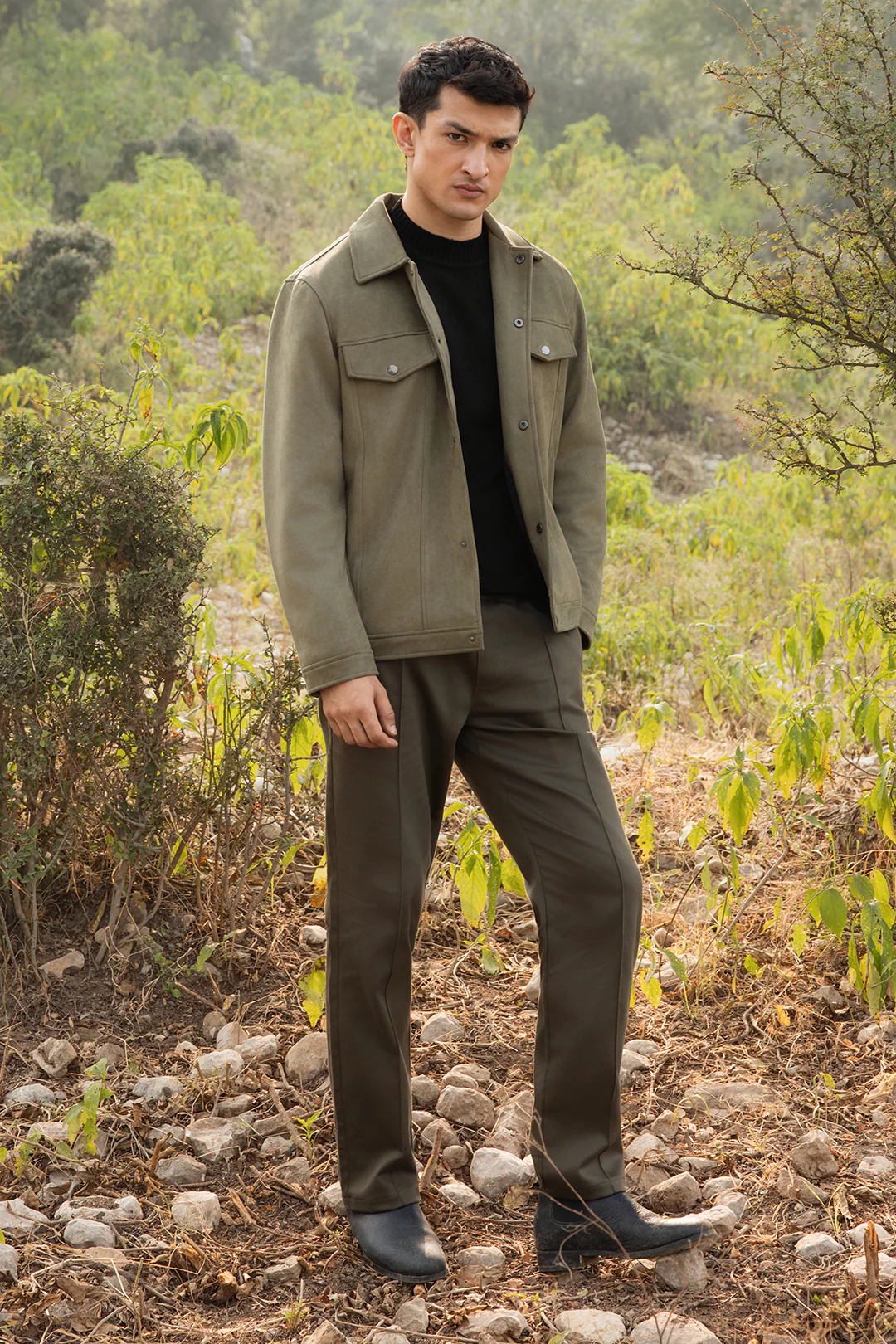 Faux Suede Jacket - 5007 - Image 3