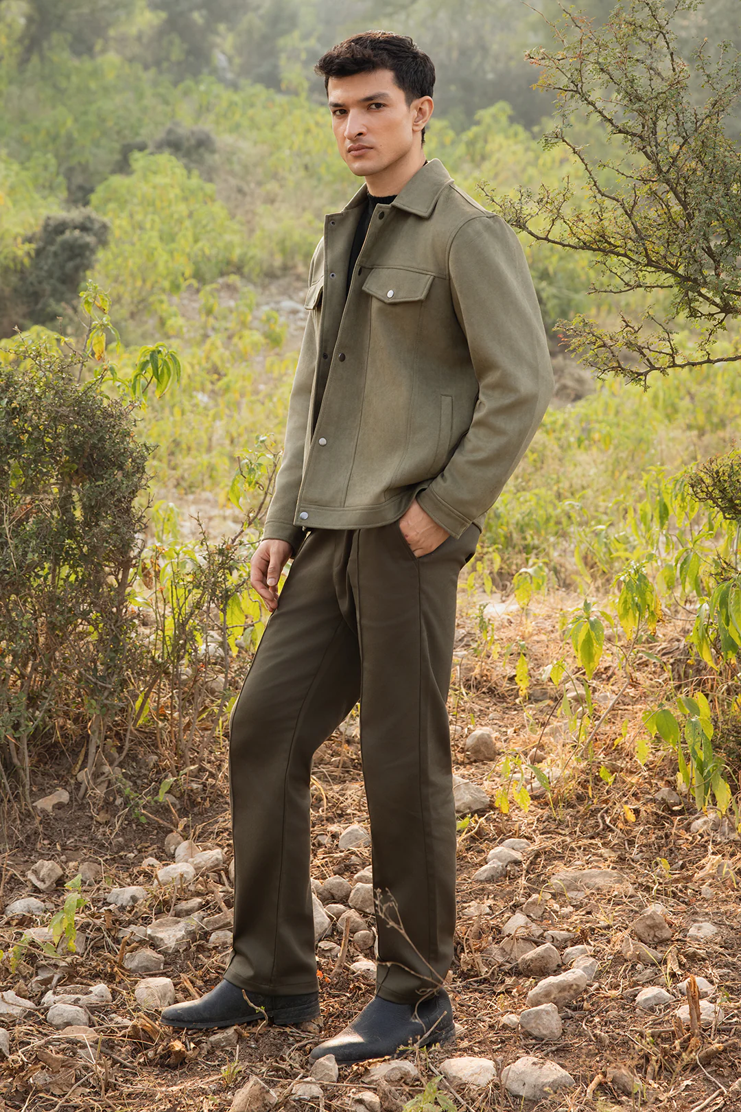 Faux Suede Jacket - 5007 - Image 5