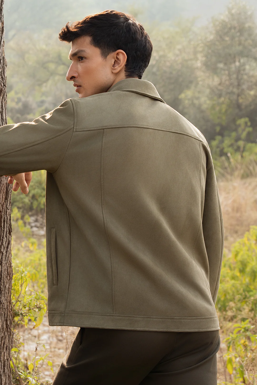 Faux Suede Jacket - 5007 - Image 9