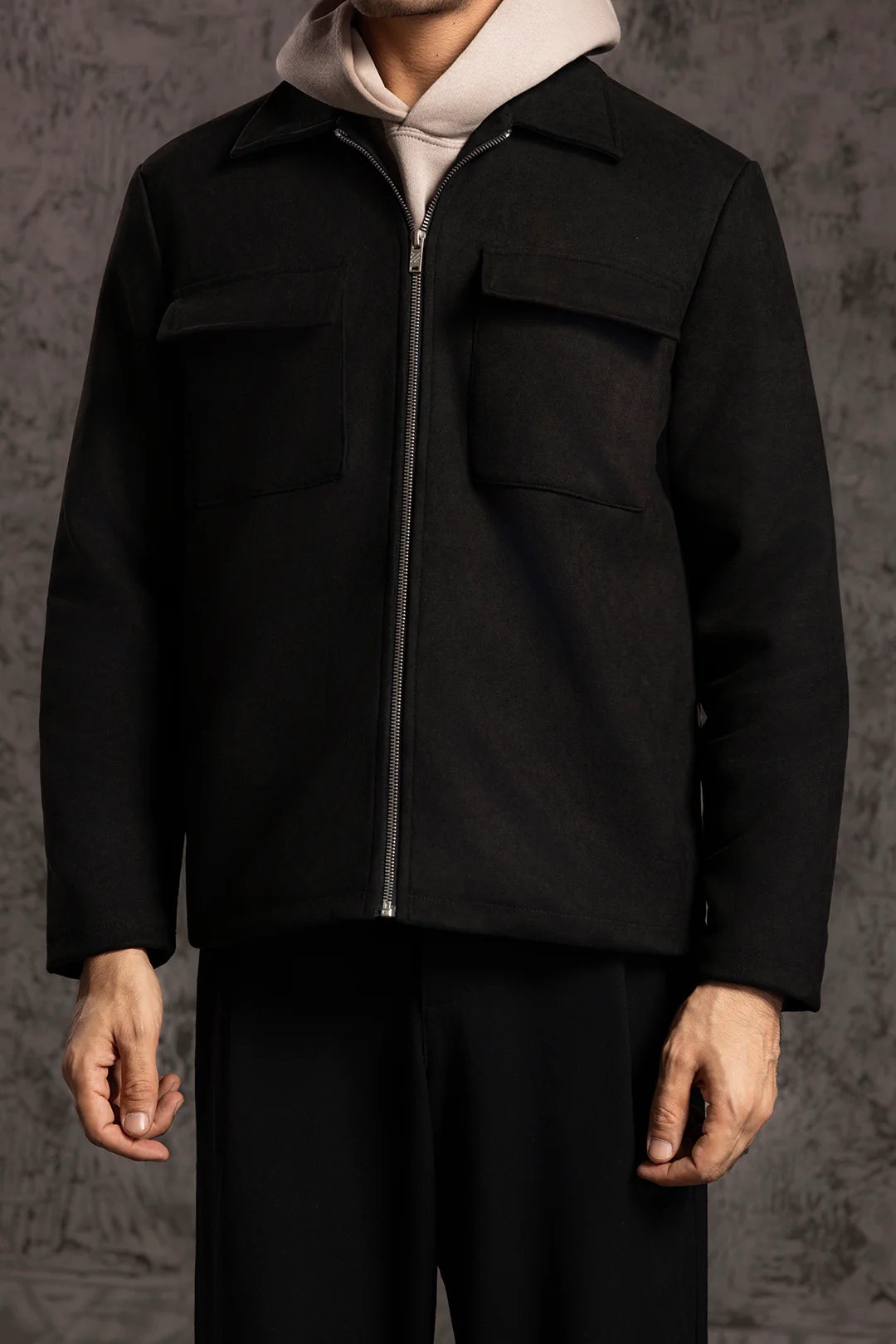 Faux Suede Jacket - 5008 - Image 2