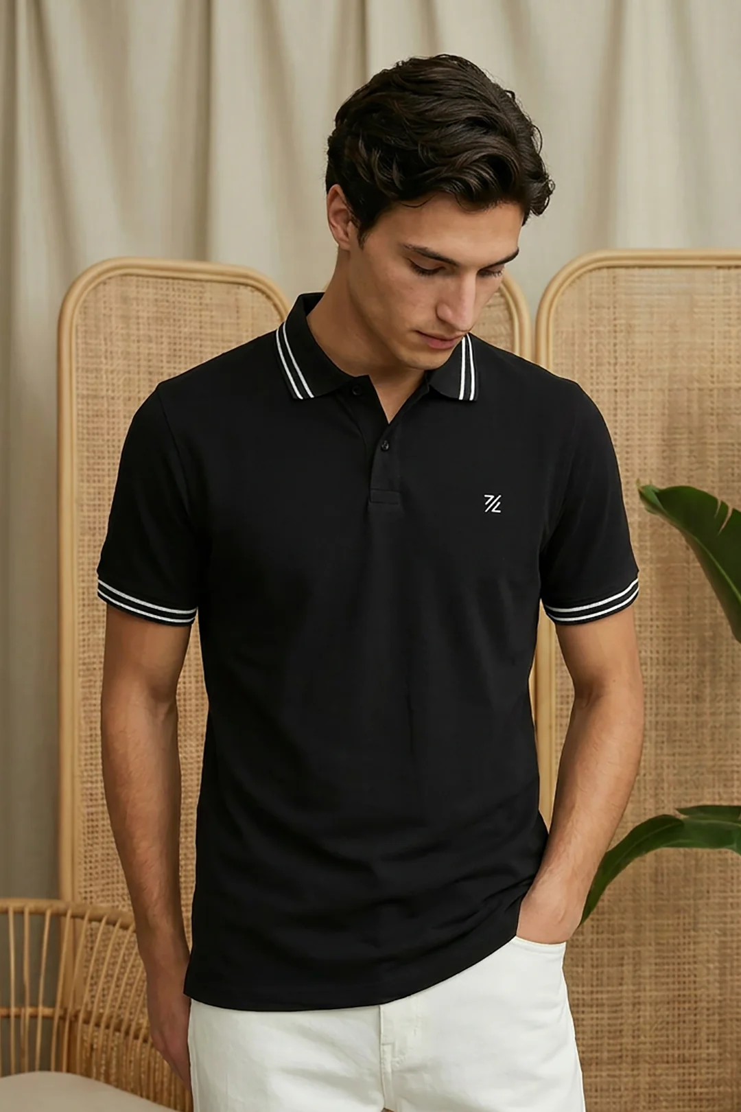 Jacquard Polo - 6001 - Image 4
