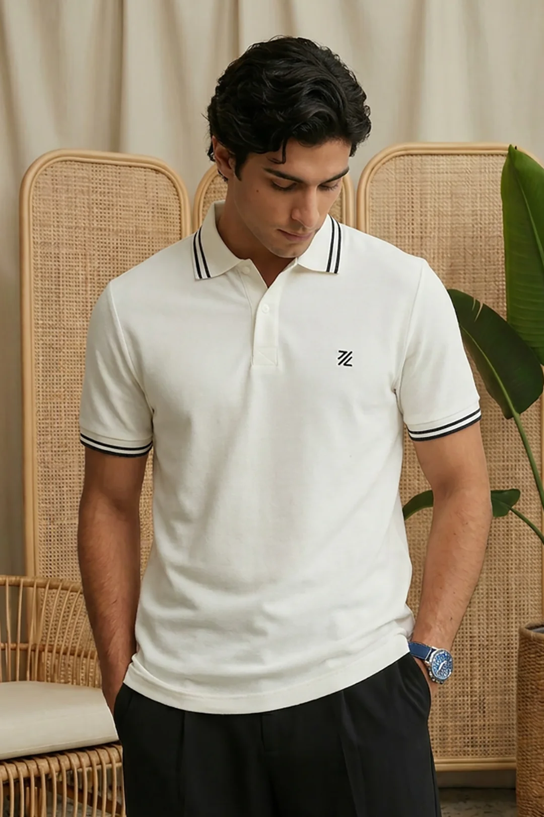 Jacquard Polo - 6001 - Image 4