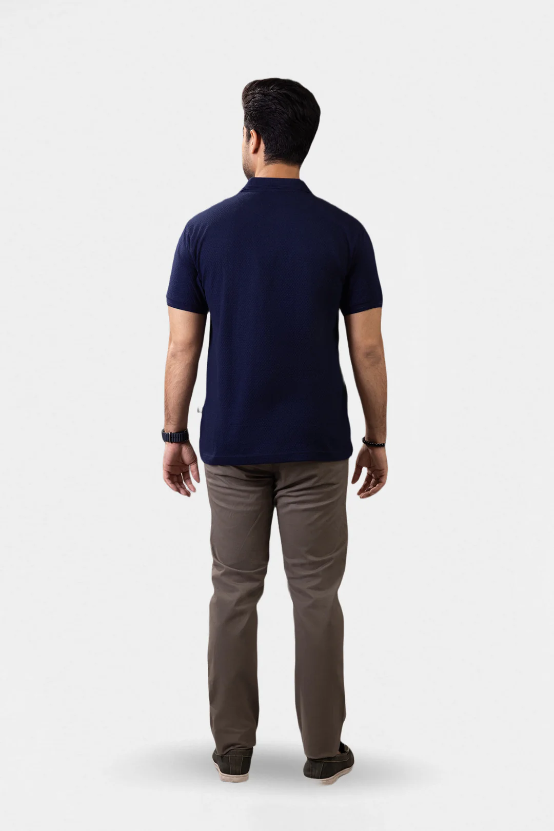 Textured Johnny Collar Polo - 5004 - Image 7