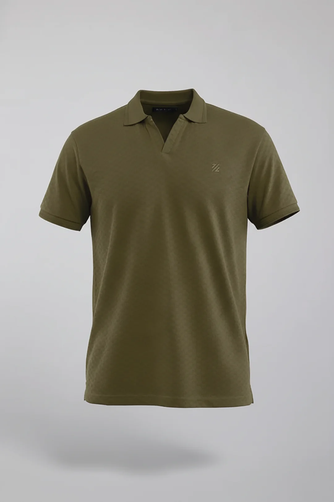 Textured Johnny Collar Polo - 5005 - Image 12
