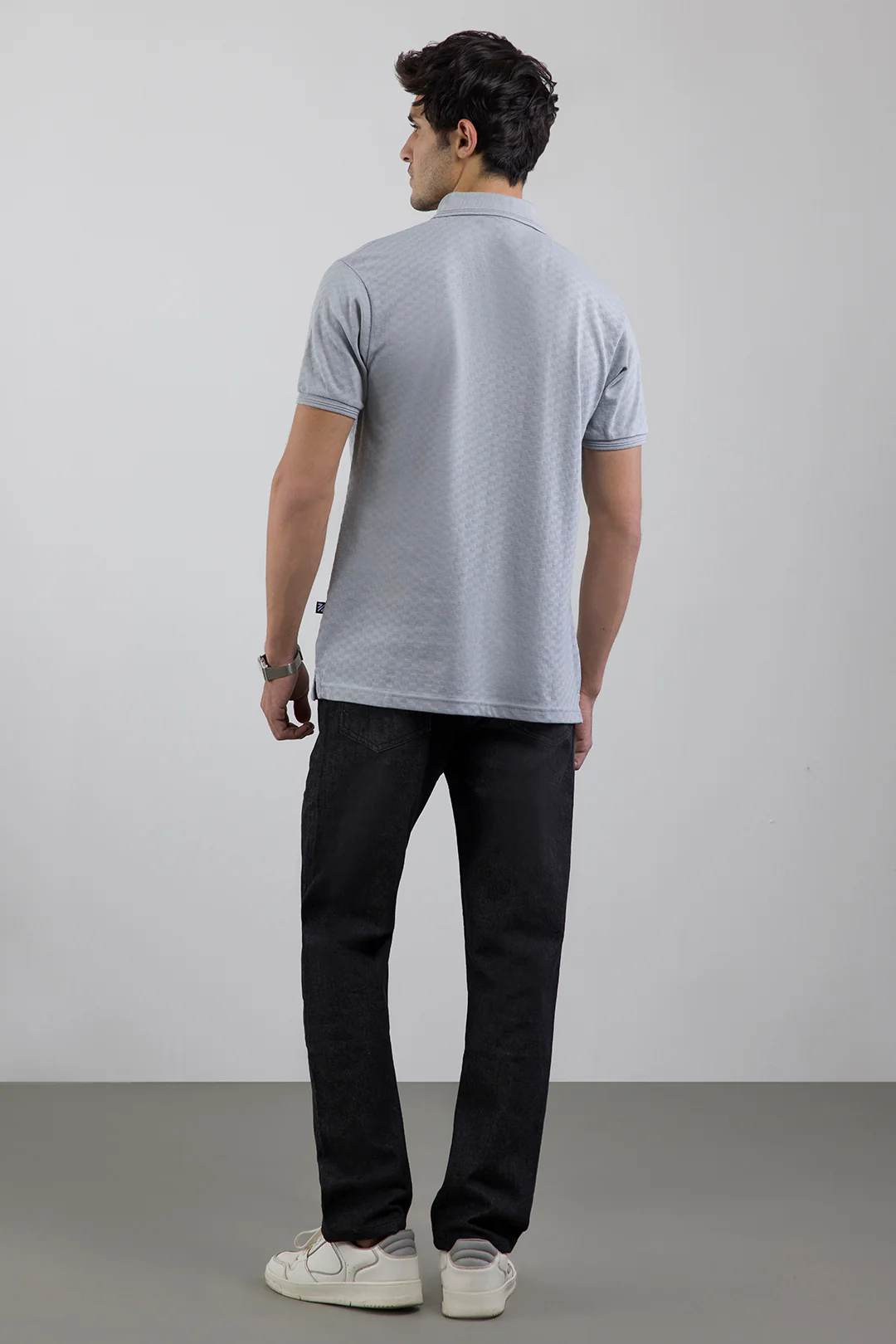Textured Johnny Collar Polo - 5005 - Image 10