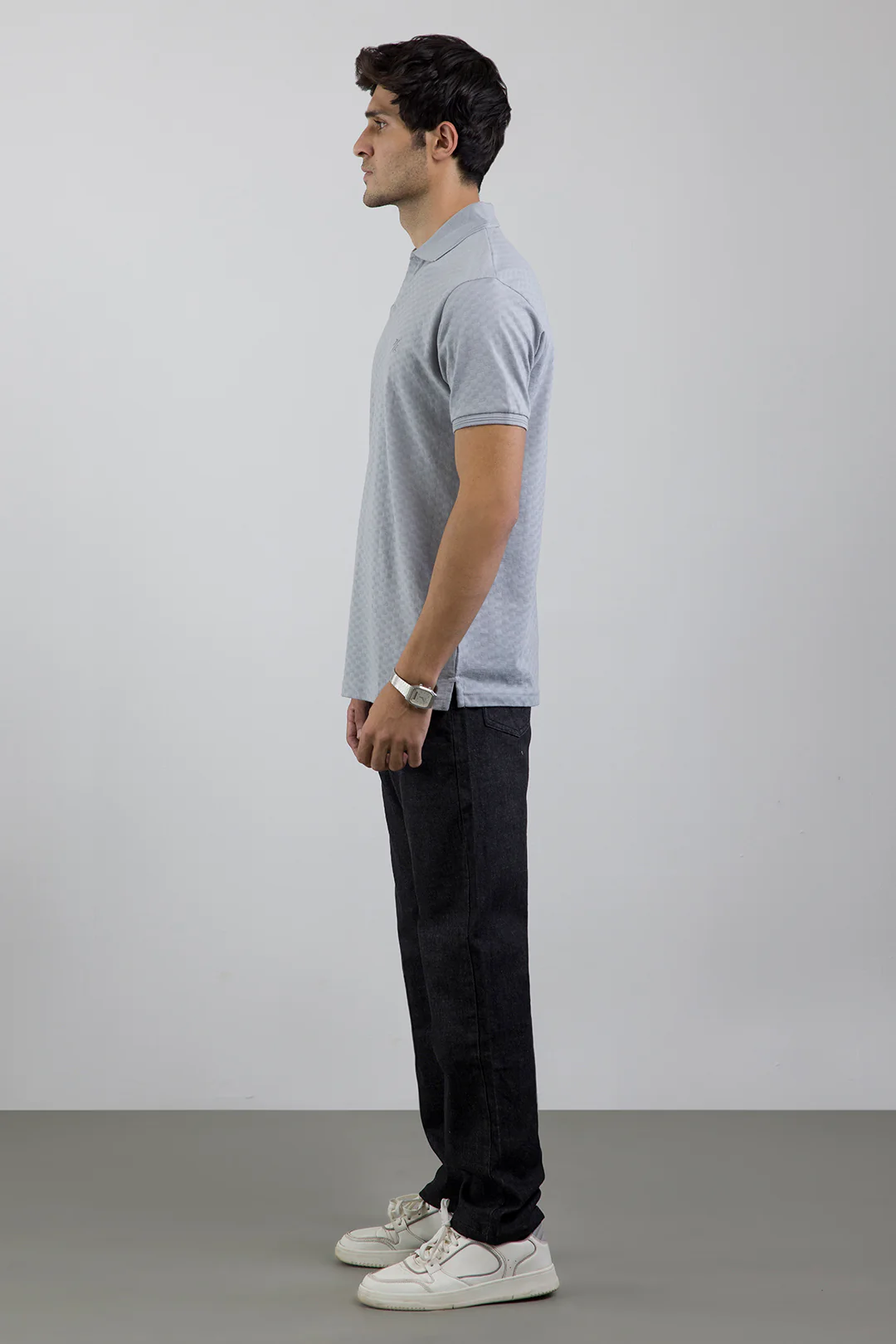 Textured Johnny Collar Polo - 5005 - Image 11