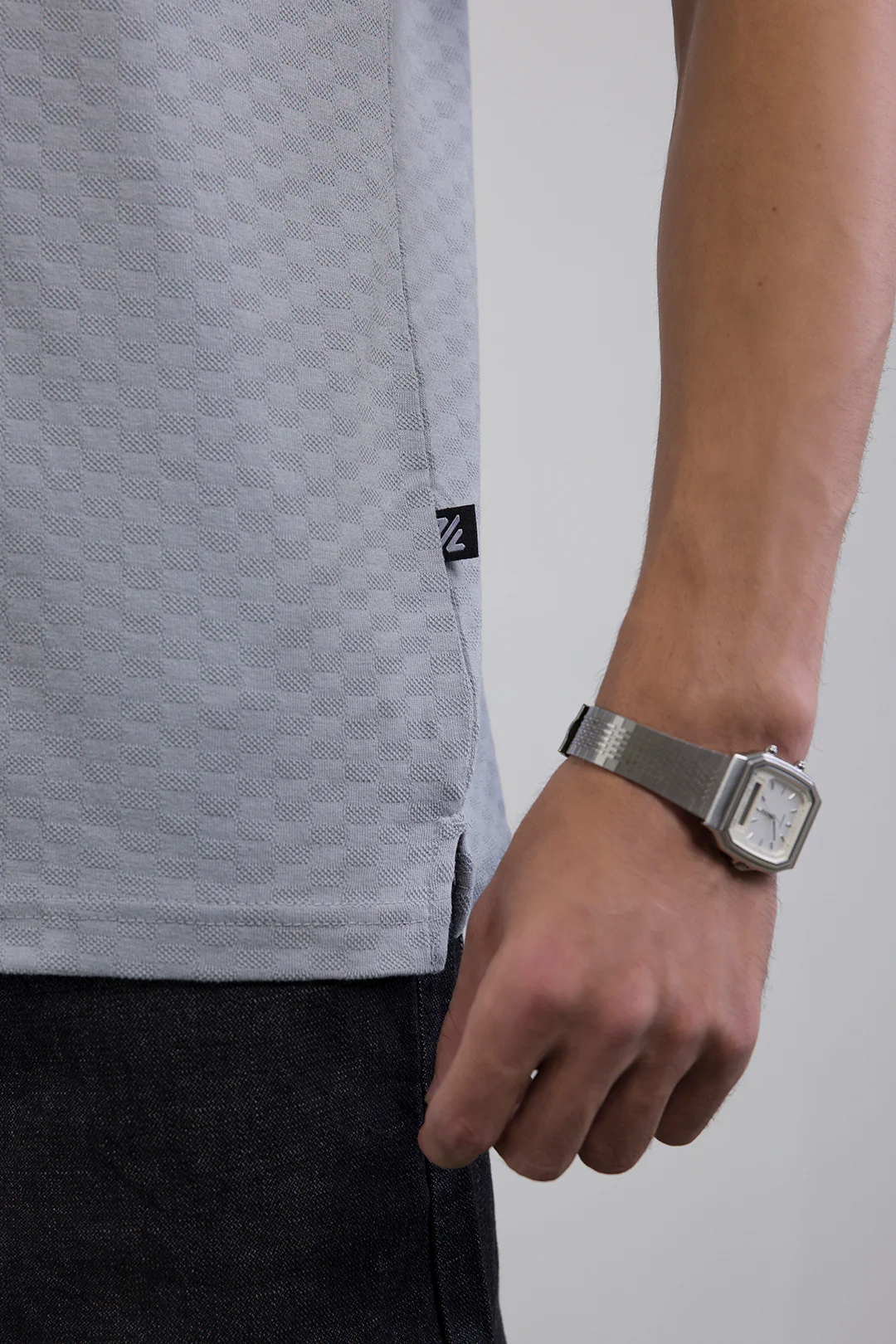 Textured Johnny Collar Polo - 5005 - Image 7