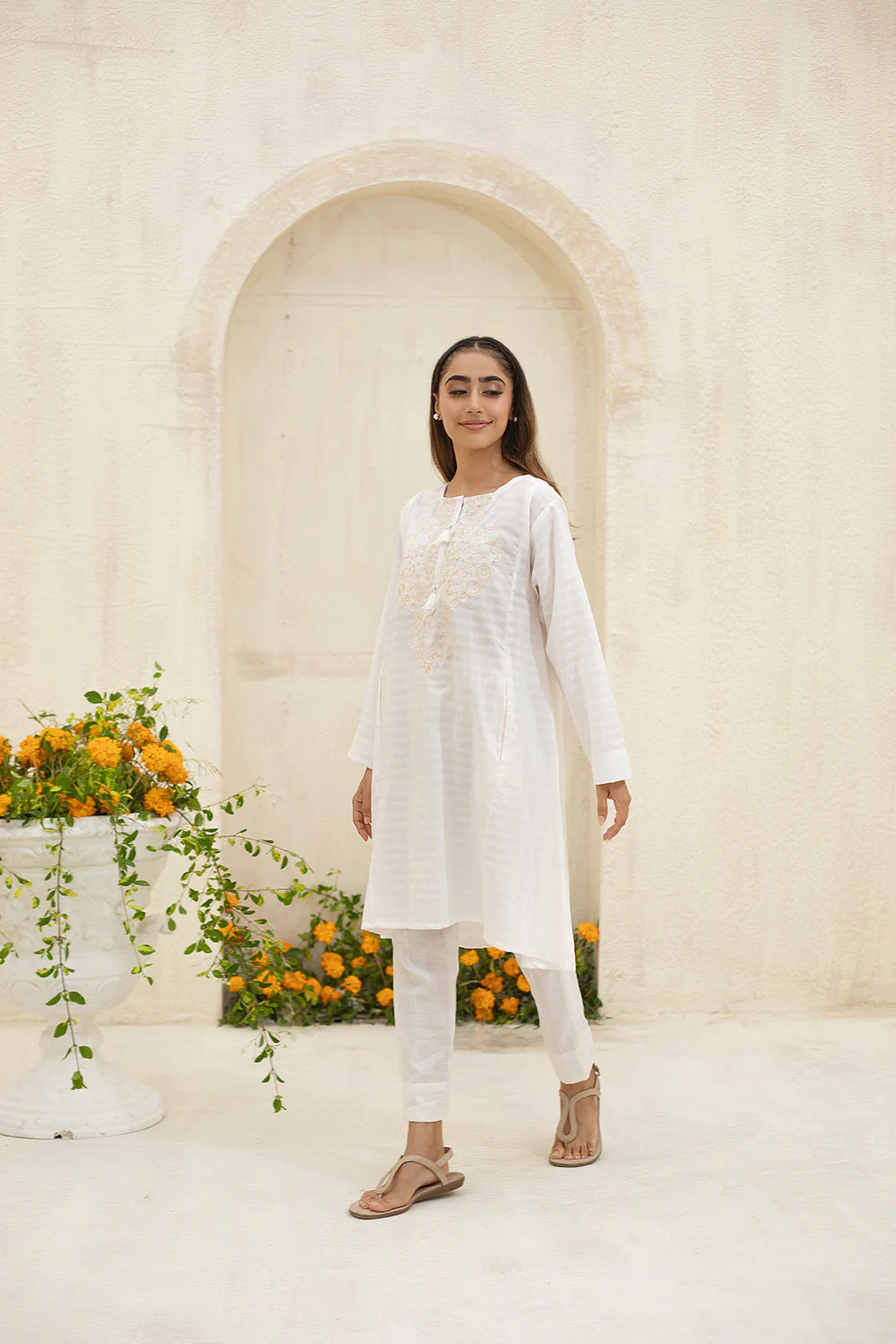 Embroidered Kurta - 0541 - Image 3