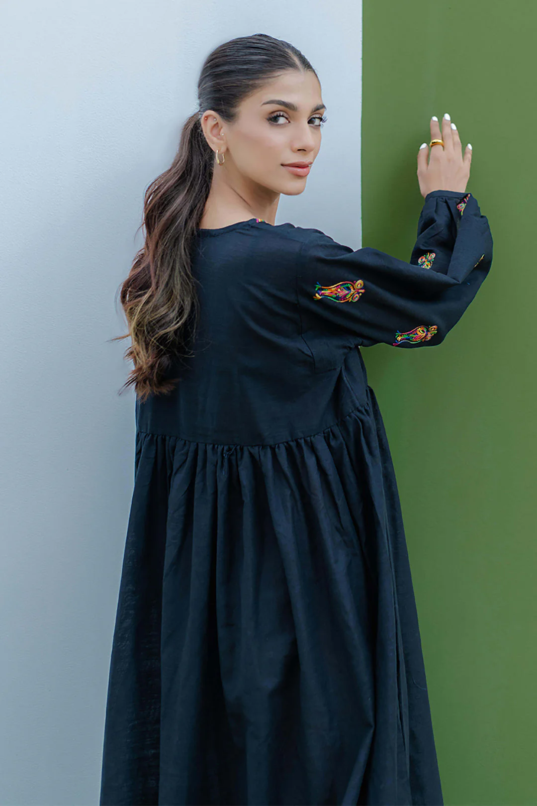 Embroidered Kurta - 0769 - Image 5