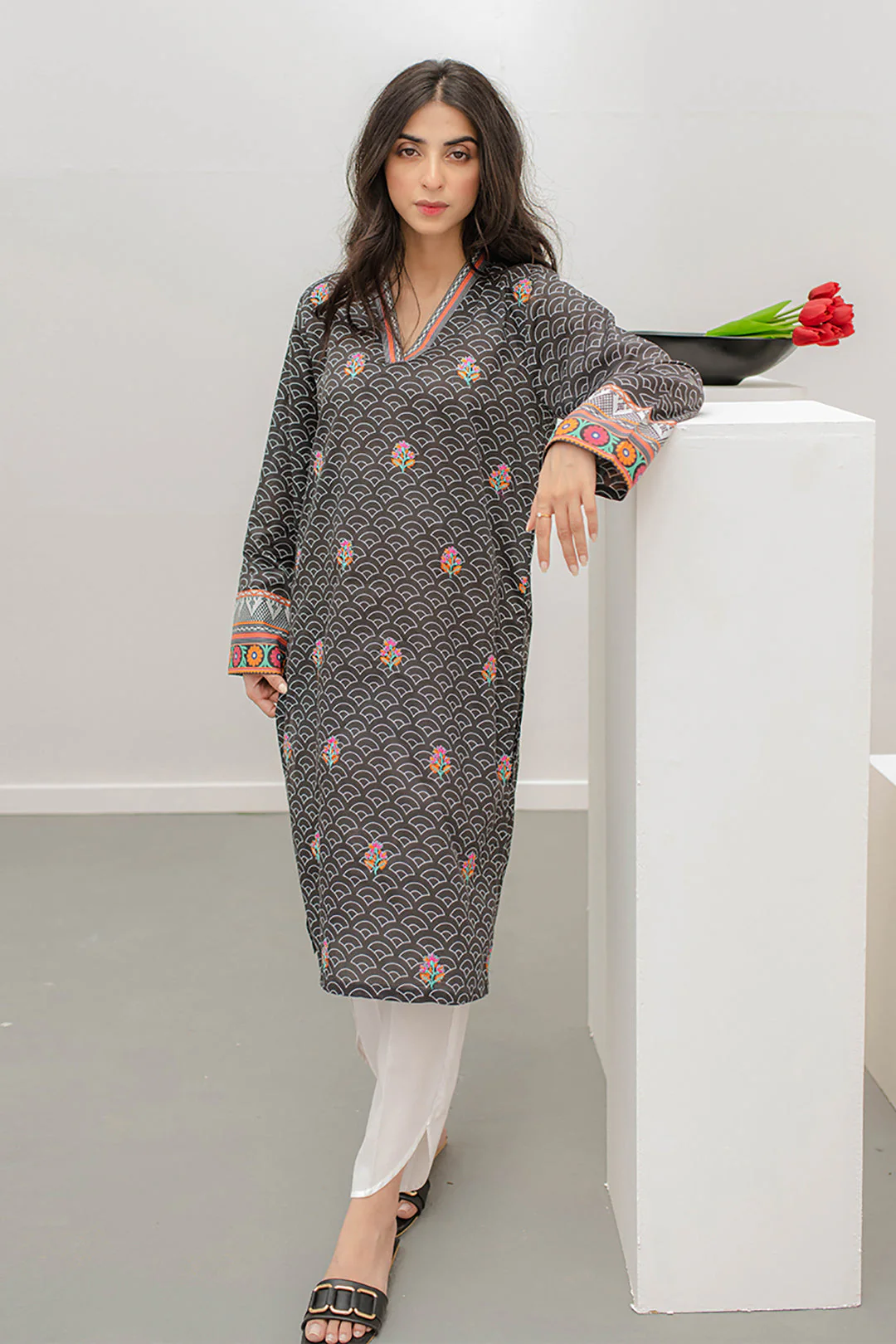 Embroidered Kurta - 0803 - Image 2