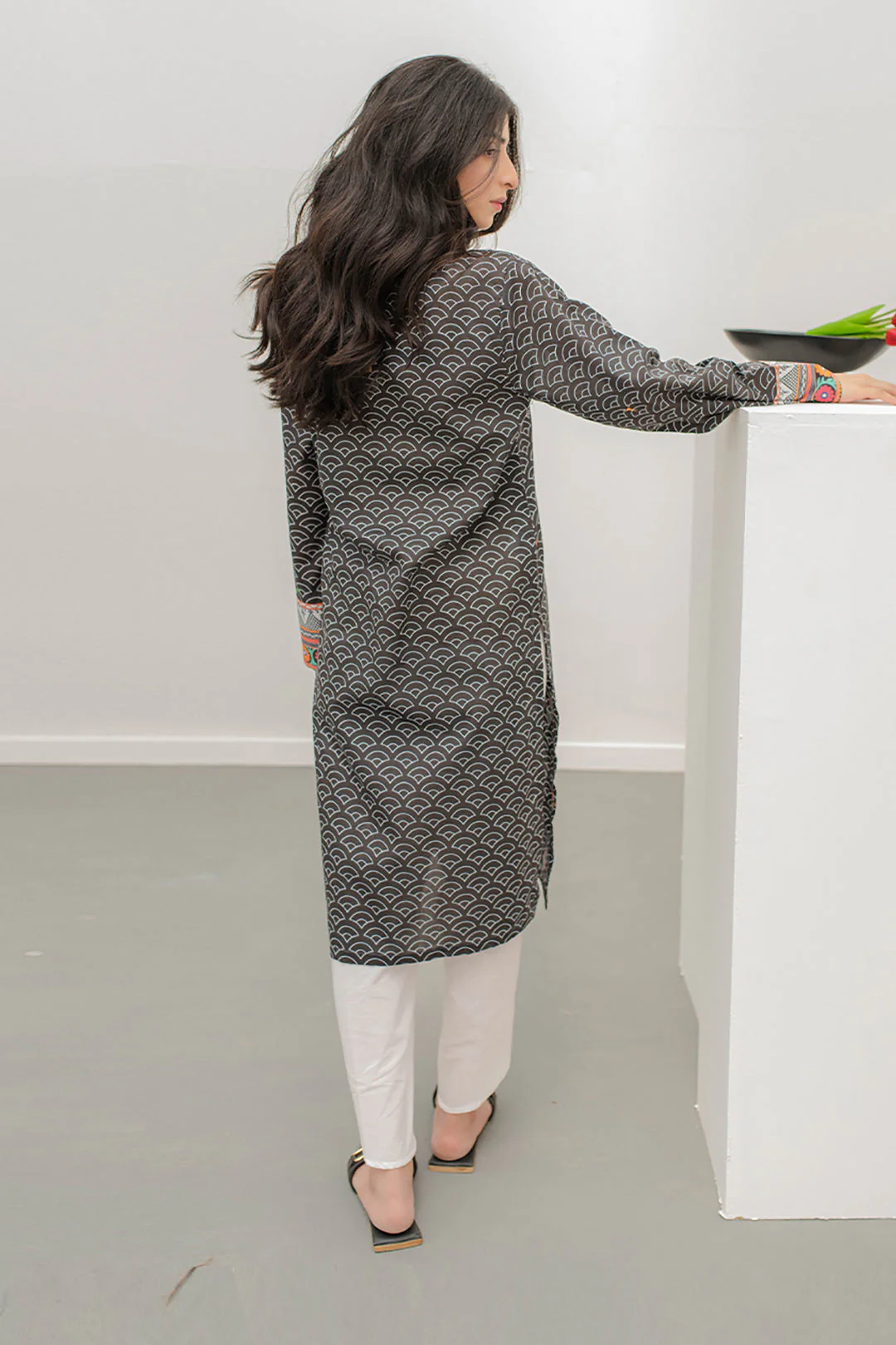 Embroidered Kurta - 0803 - Image 5