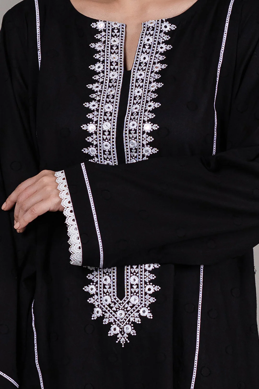 Embroidered Kurta - 0976 - Image 4