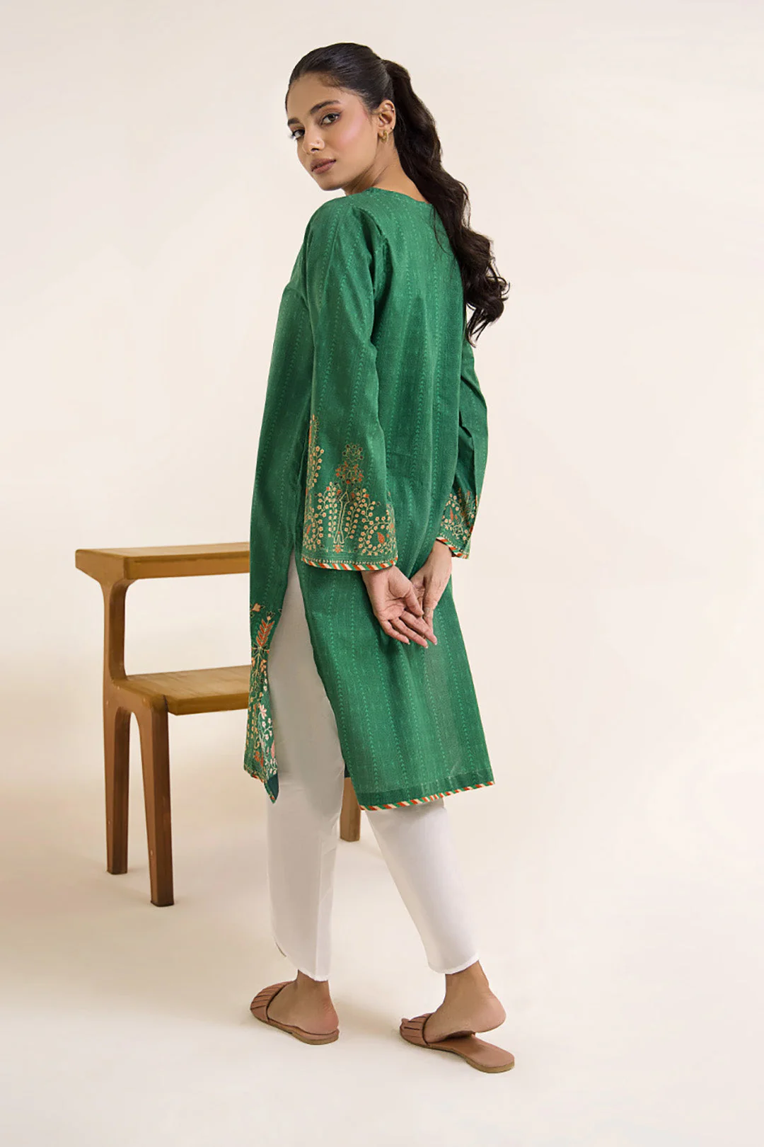 Embroidered Kurta - 1114 - Image 5